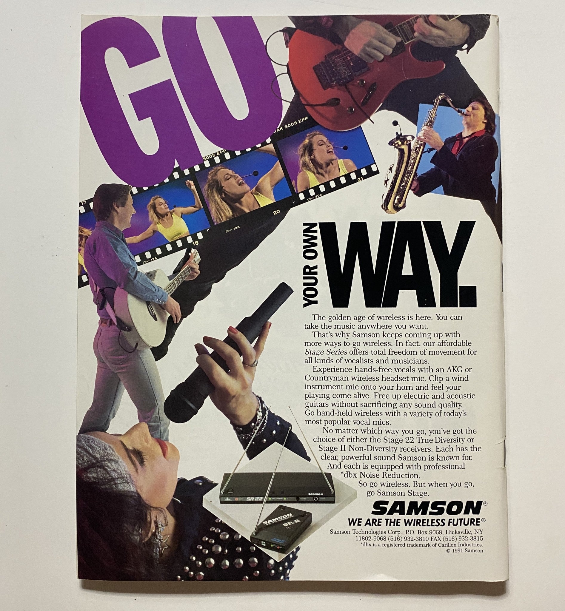 Guitar for the Practicing Musician Magazine October 1991 Skid Row w Poster VG