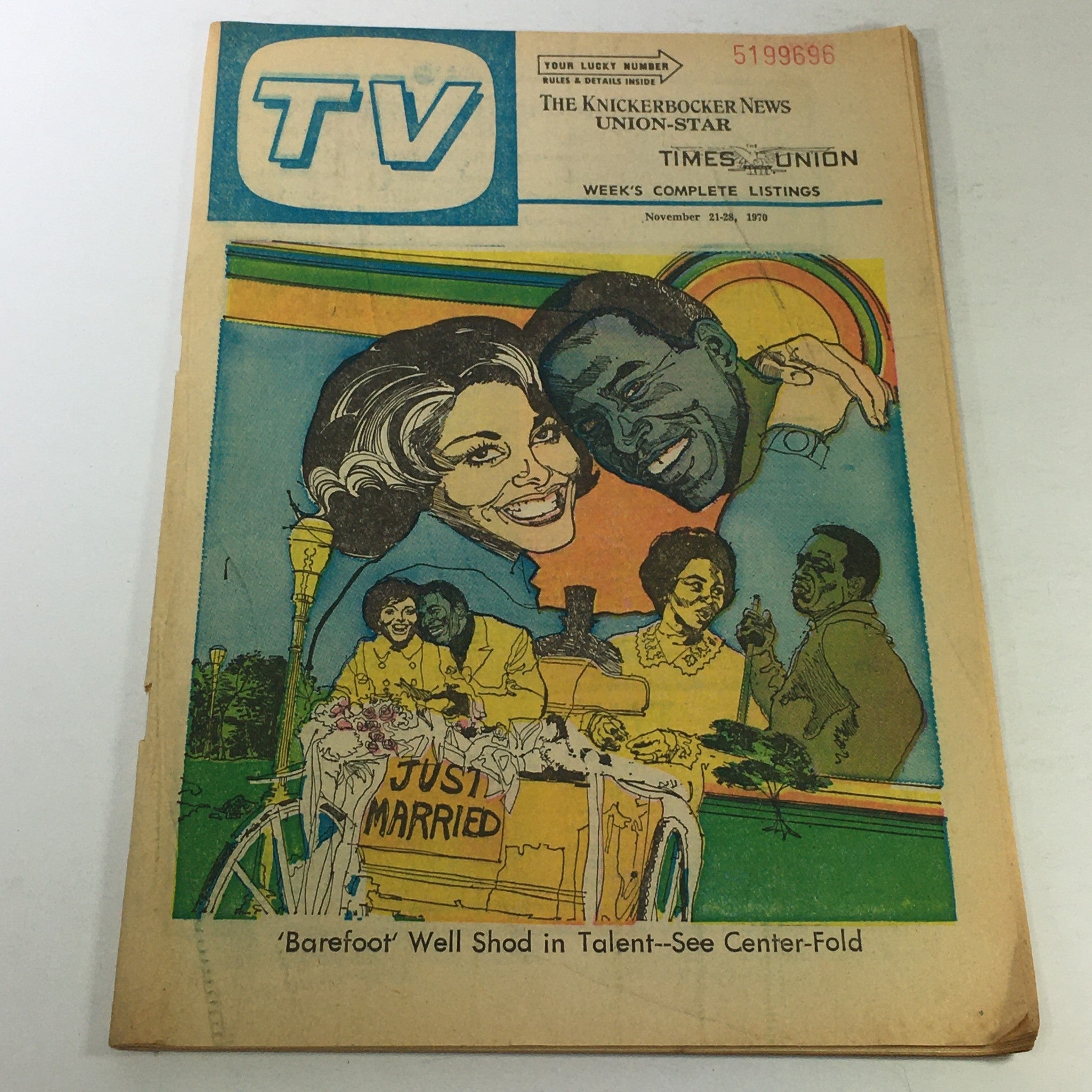 VTG TV Week's Complete Listing November 21-28 1970 - 'Barefoot' Well Shod Talent