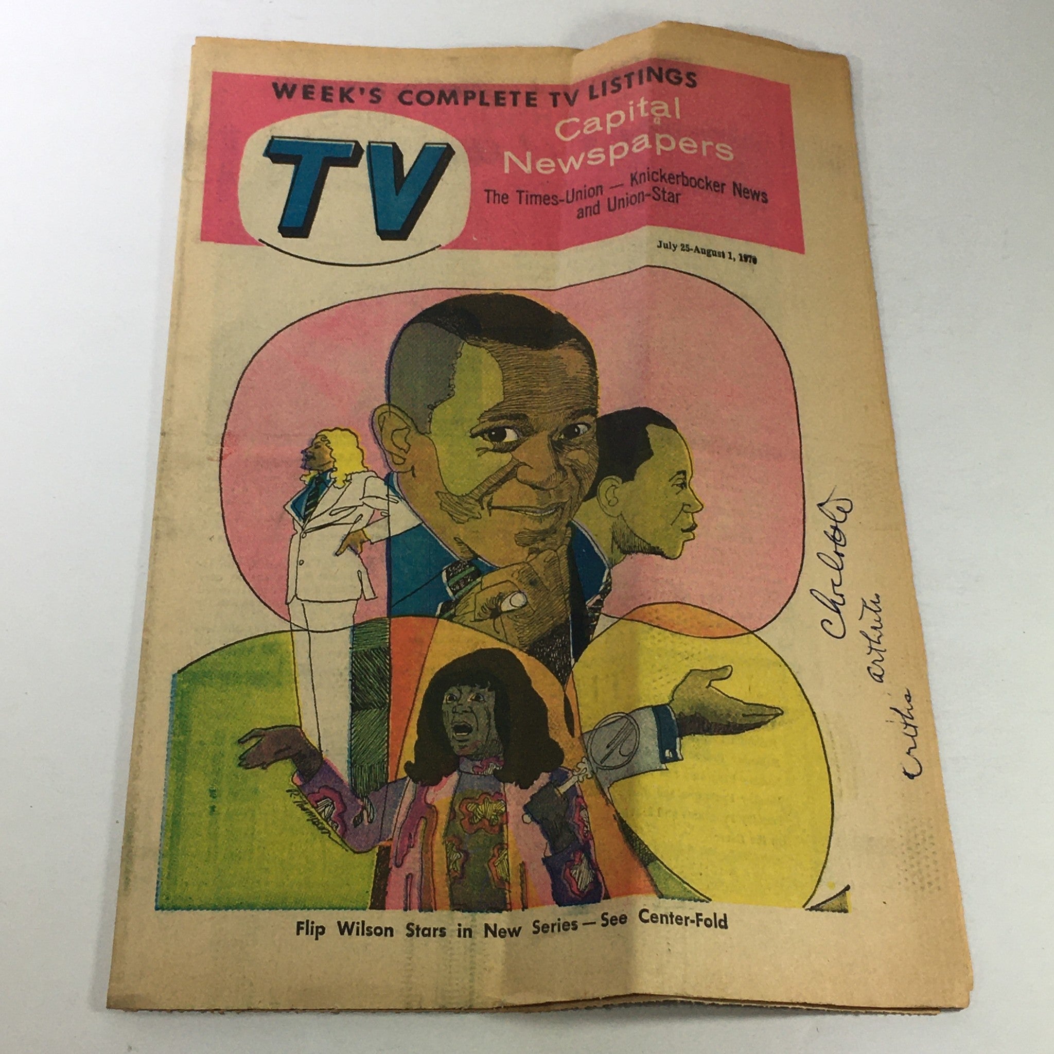 VTG TV Week's Complete TV Listings July 25-August 1 1970 Flip Wilson New Series