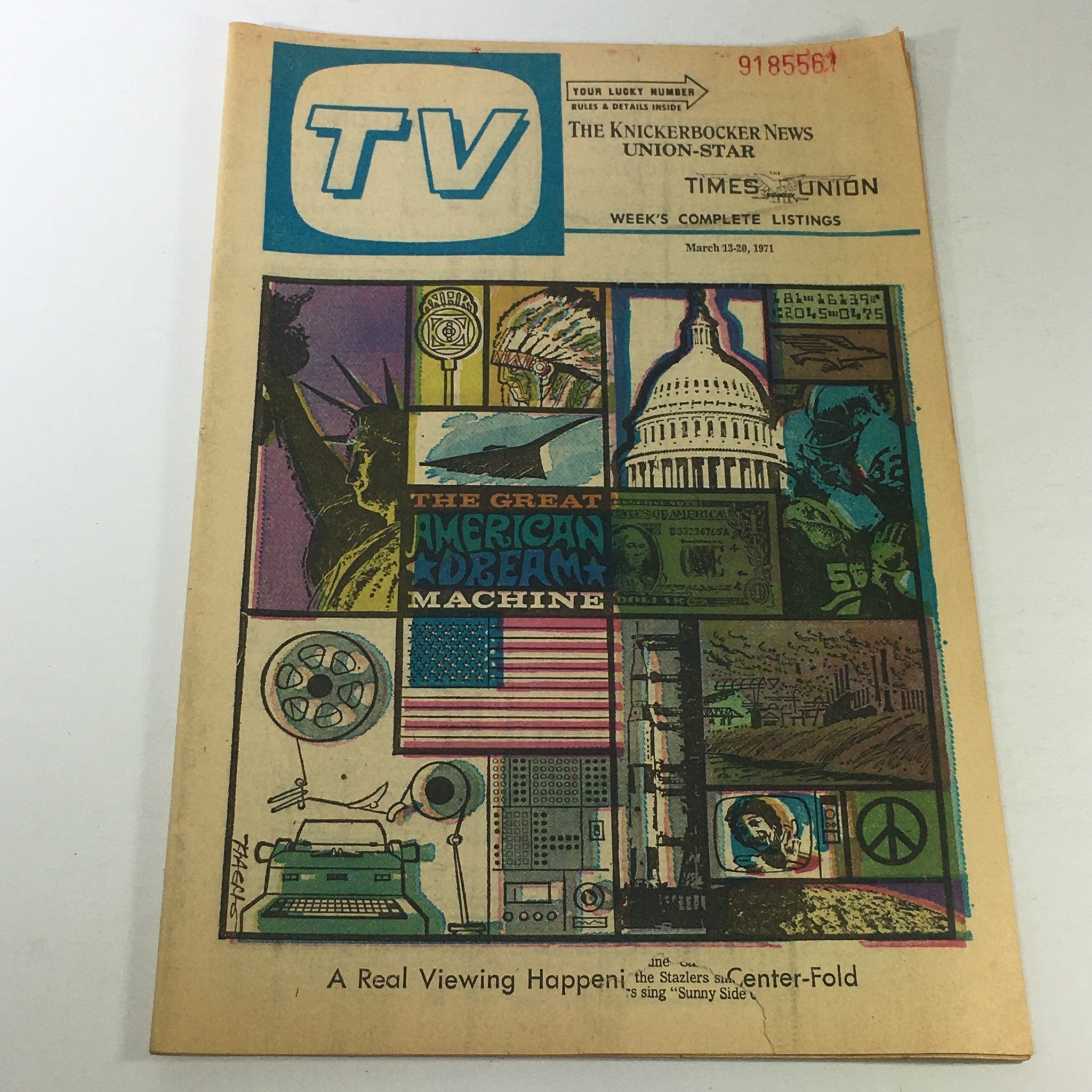 VTG TV Week's Complete TV Listings March 13-20 1971 - A Real Viewing Happening