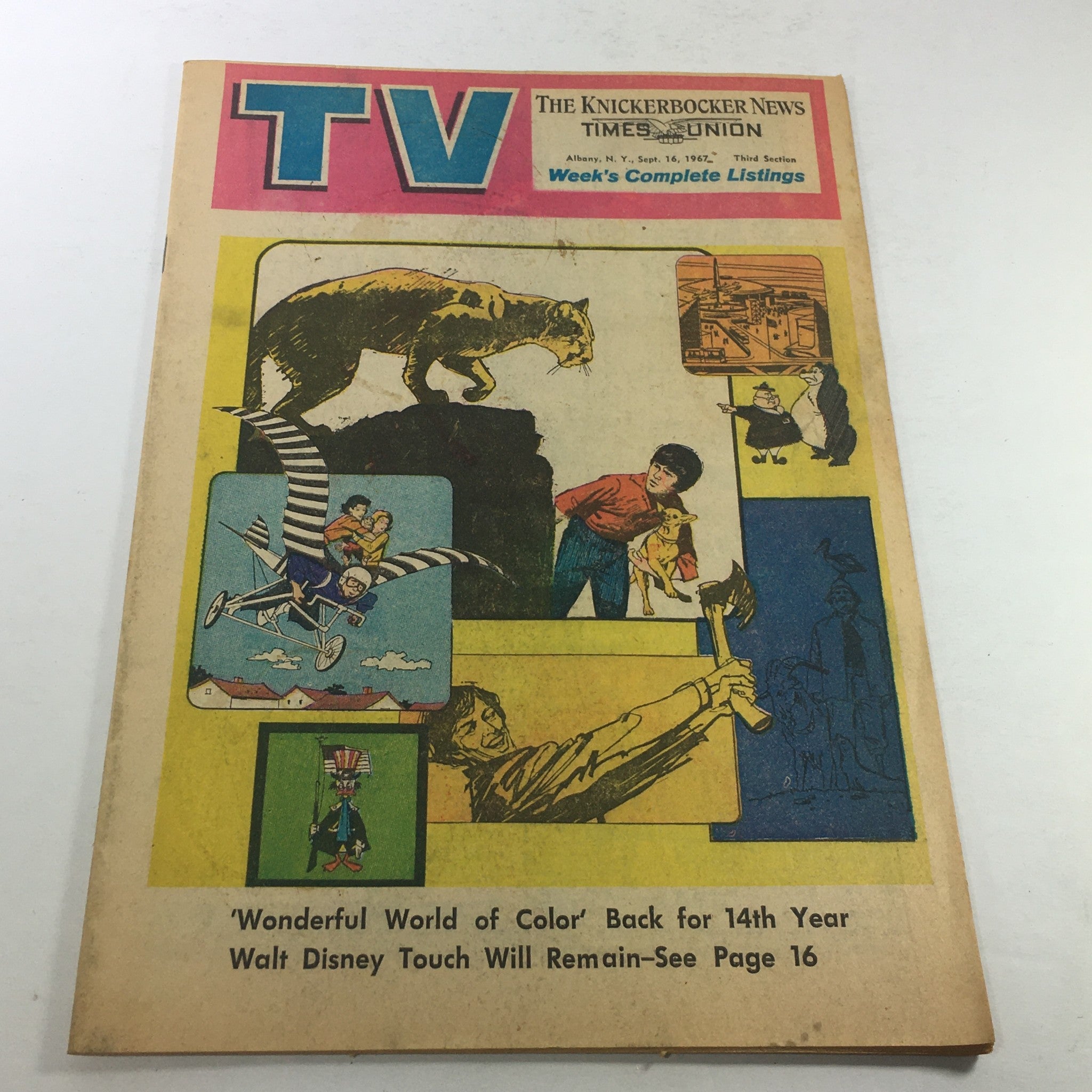 VTG TV Week's Complete Listings September 16 1967 - Wonderful World Of Color