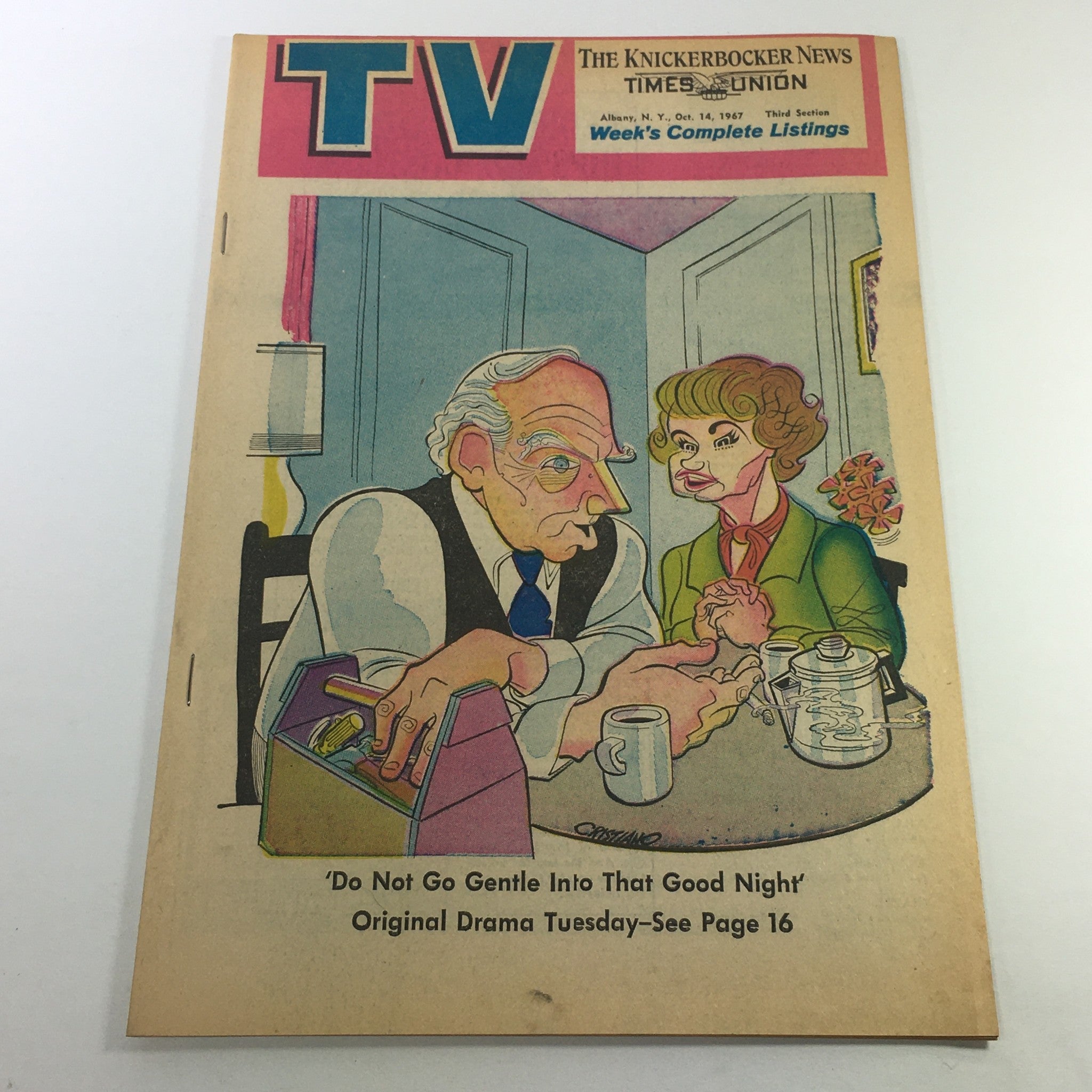 VTG TV Week's Complete TV Listings October 14 1967 - Do Not Go Into That G'Night