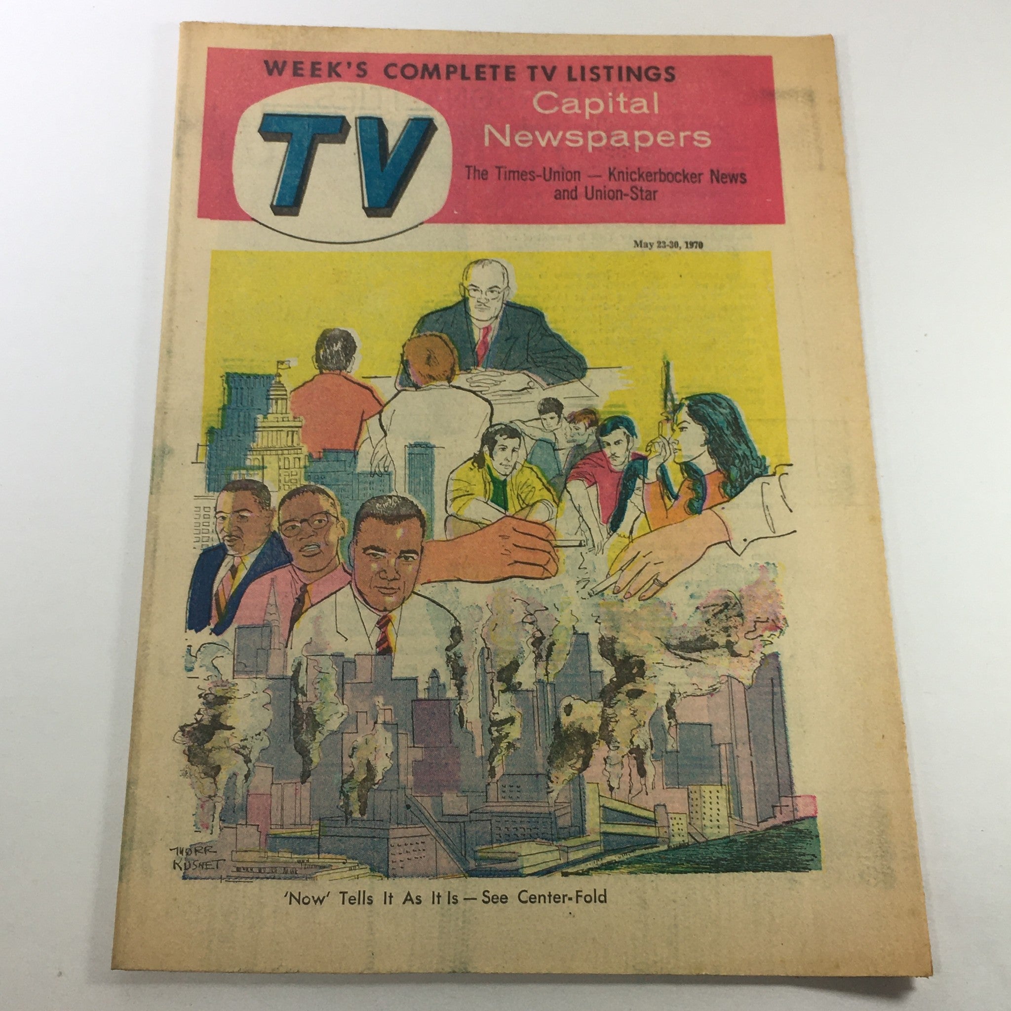 VTG TV Week's Complete TV Listings May 23-30 1970 - 'Now' Tells It As It Is