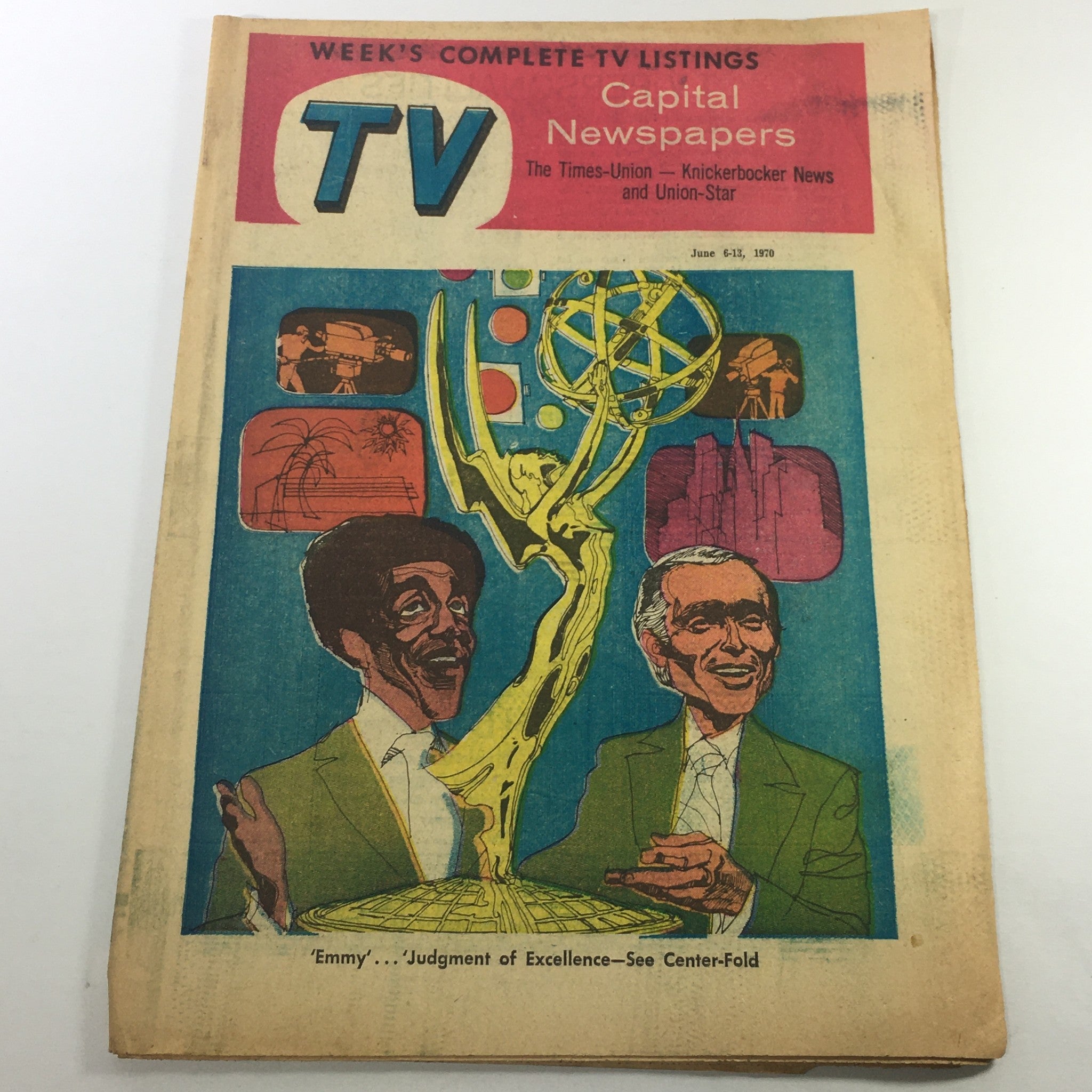 VTG TV Week's Complete TV Listings June 6-13 1970 - Emmy Judgement of Excellence