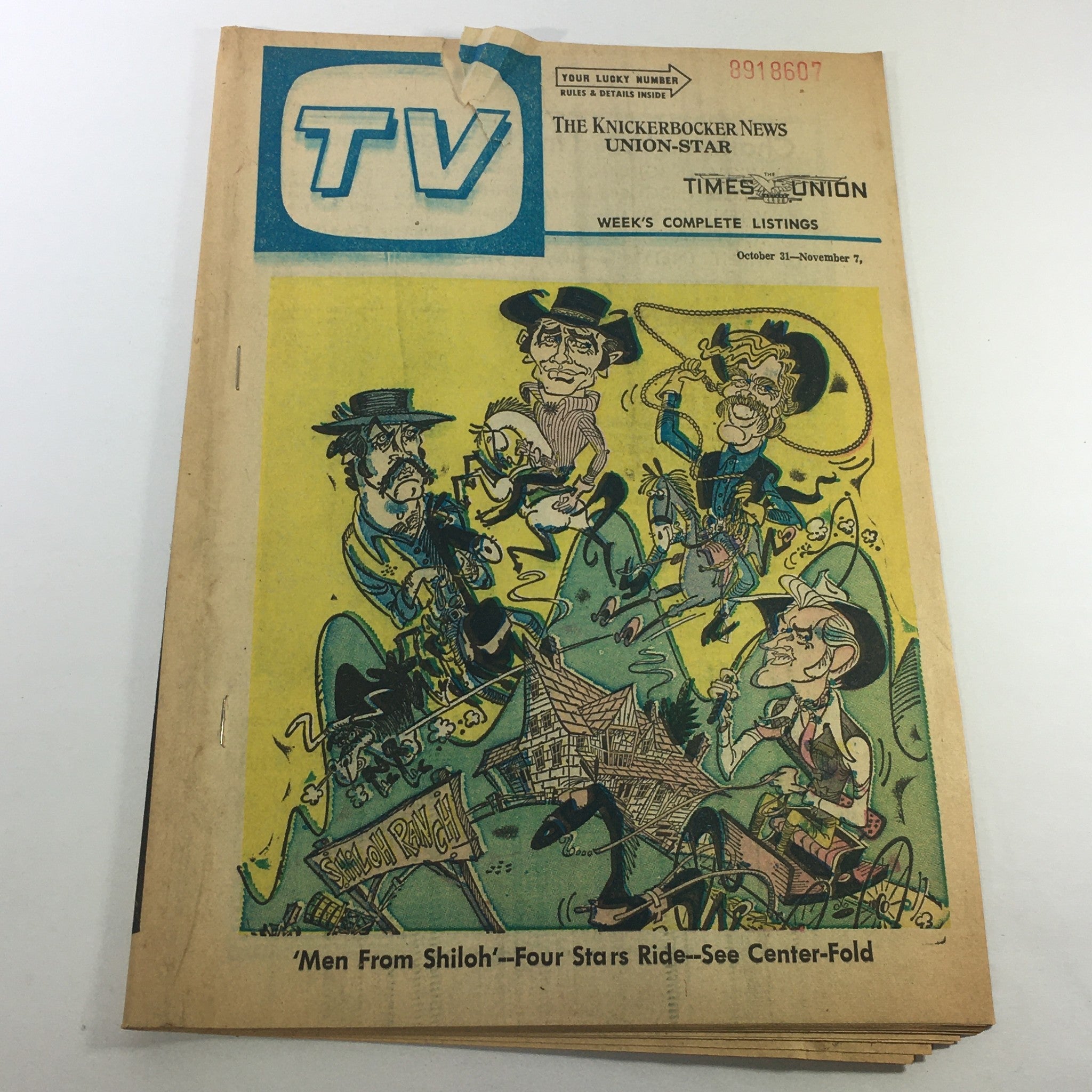 VTG TV Week's Complete TV Listings October 31-November 7 1970 - Men From Shiloh