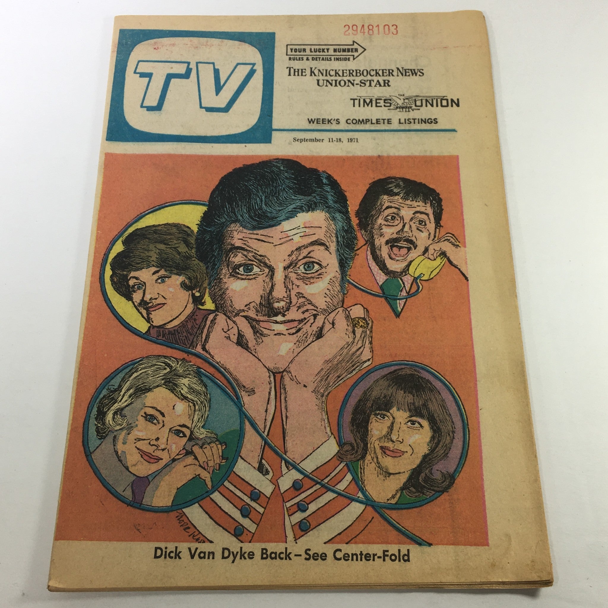 VTG TV Week's Complete TV Listings September 11-18 1971 - Dick Van Dyke Back