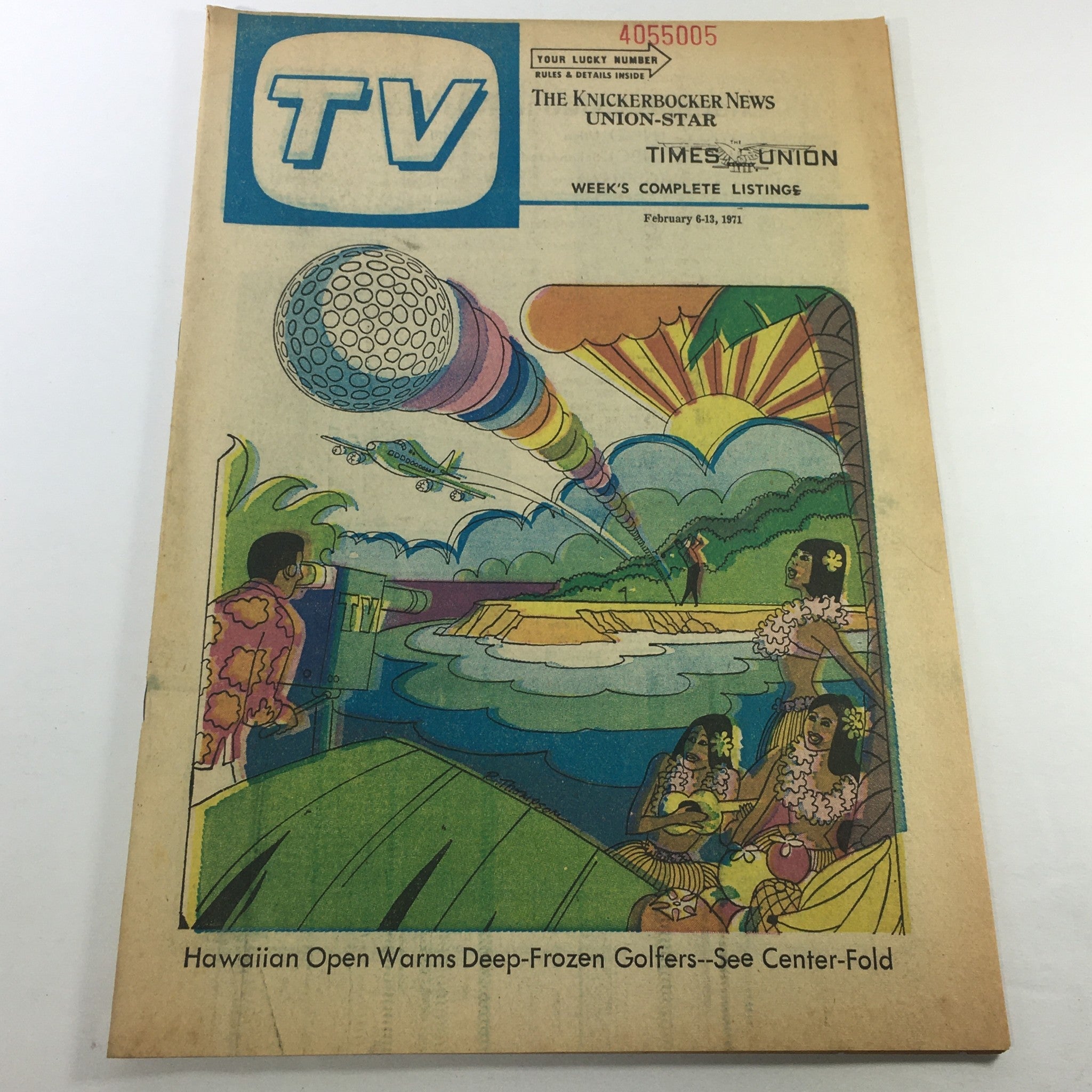 VTG TV Week's Complete TV Listings February 6-13 1971 Hawaiian Deep-Frozen Golf