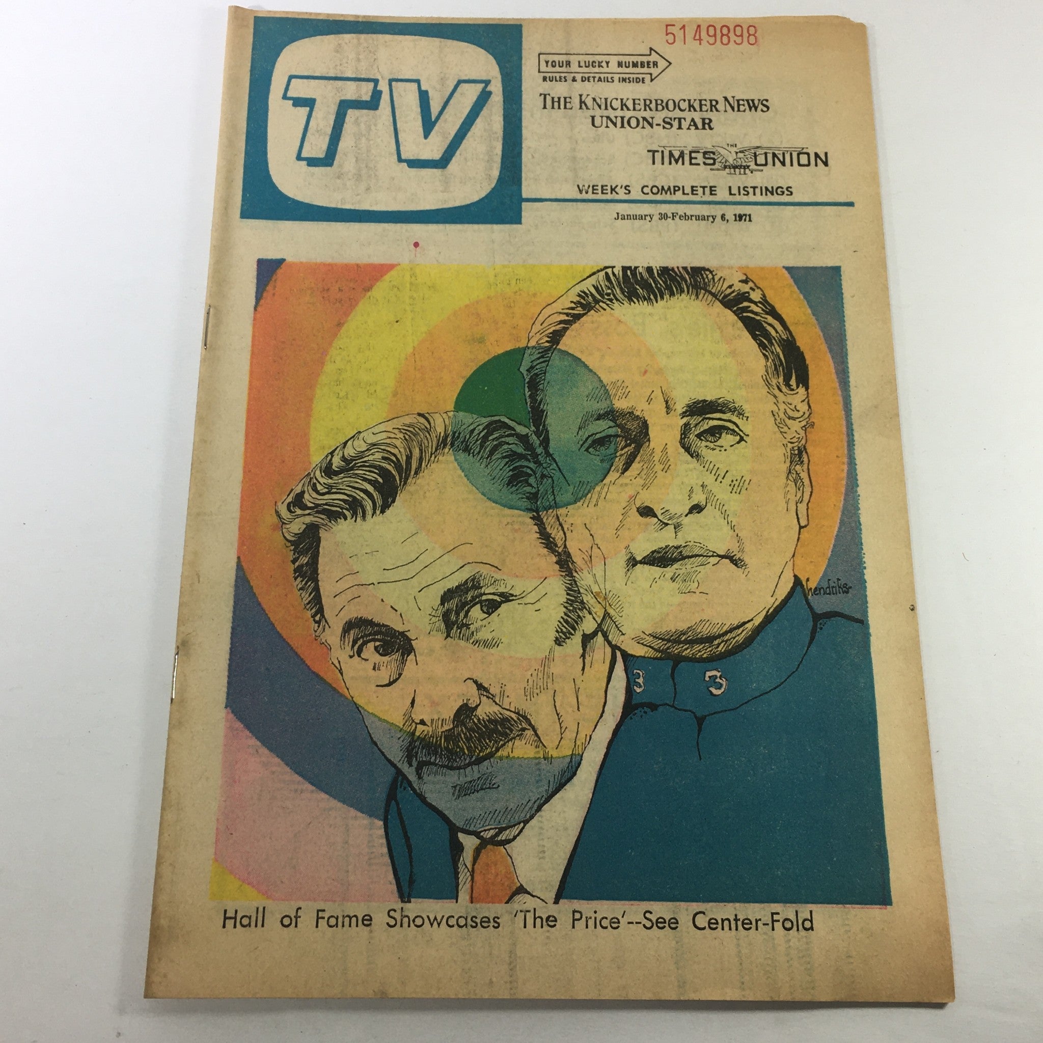 VTG TV Week's Complete TV Listings January 30-February 6 1971 - The Price