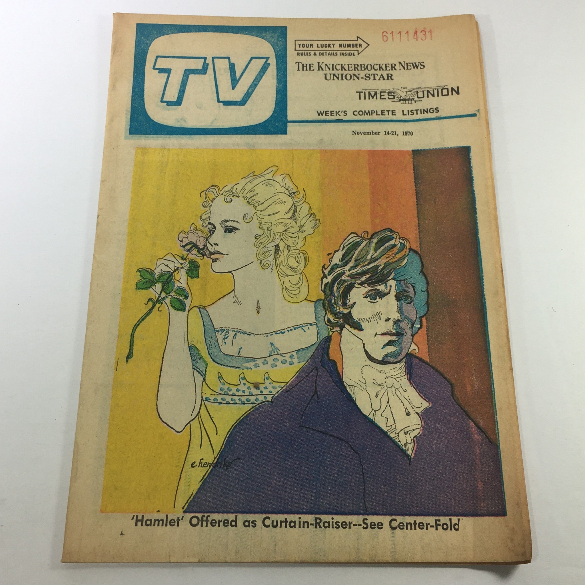 VTG TV Week's Complete TV Listings November 14-21 1970 - Hamlet Curtain-Raiser