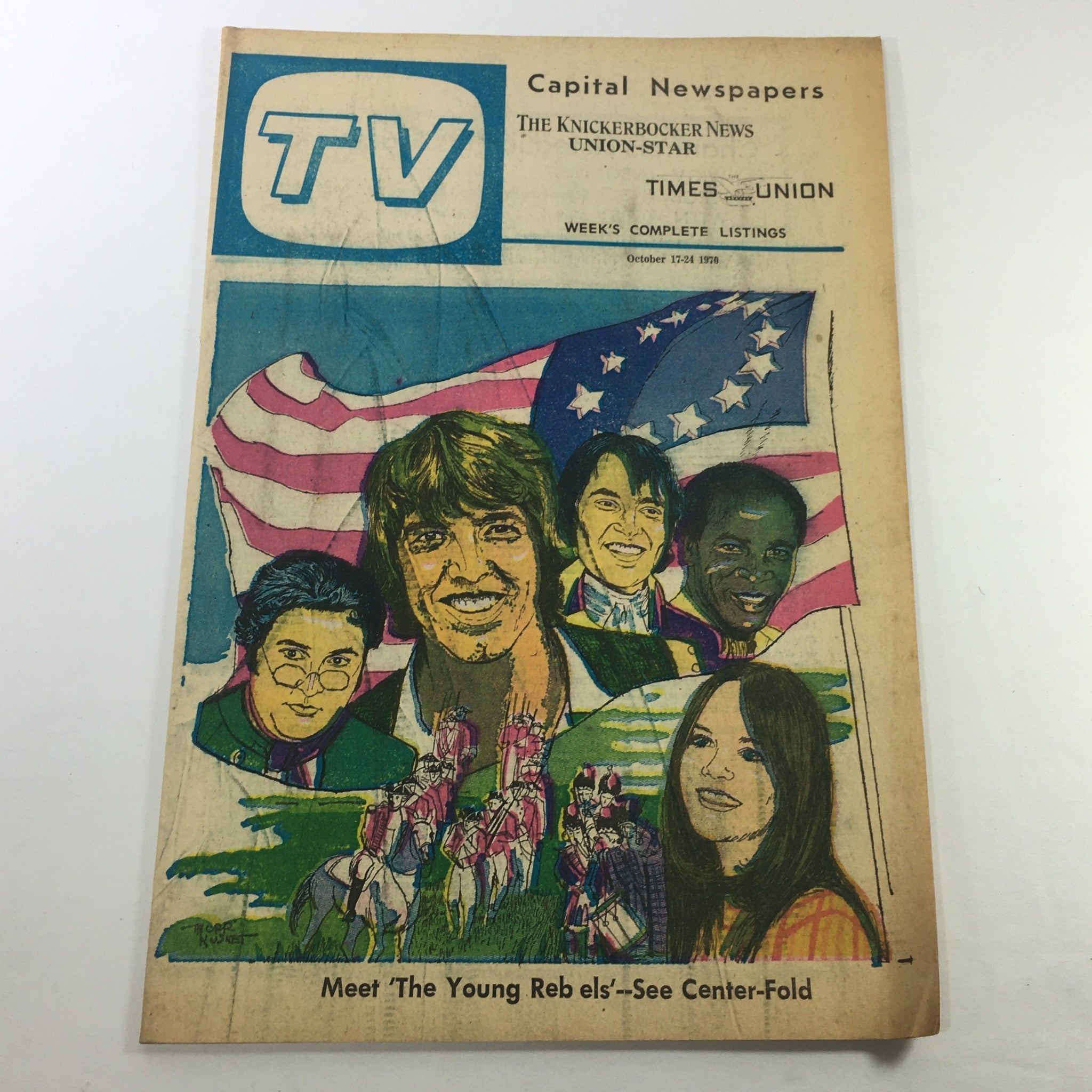 VTG TV Week's Complete TV Listings October 17-24 1970 - The Young Rebels