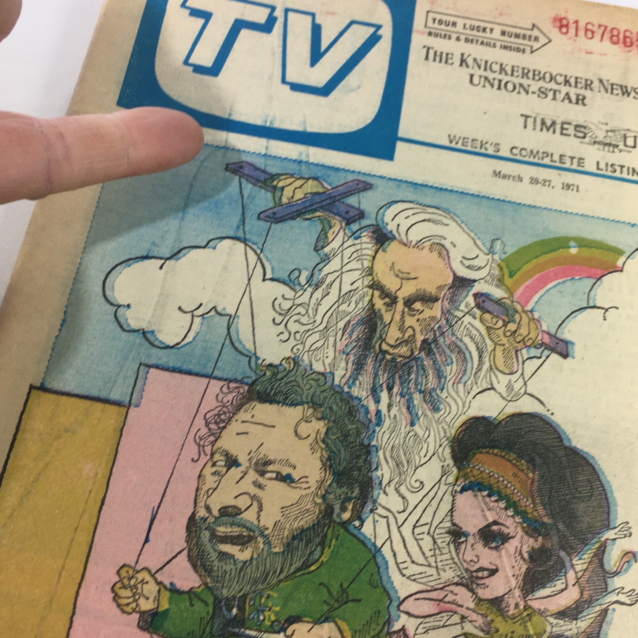 VTG TV Week's Complete TV Listings March 20-27 1971 - Gideon Hall of Fame