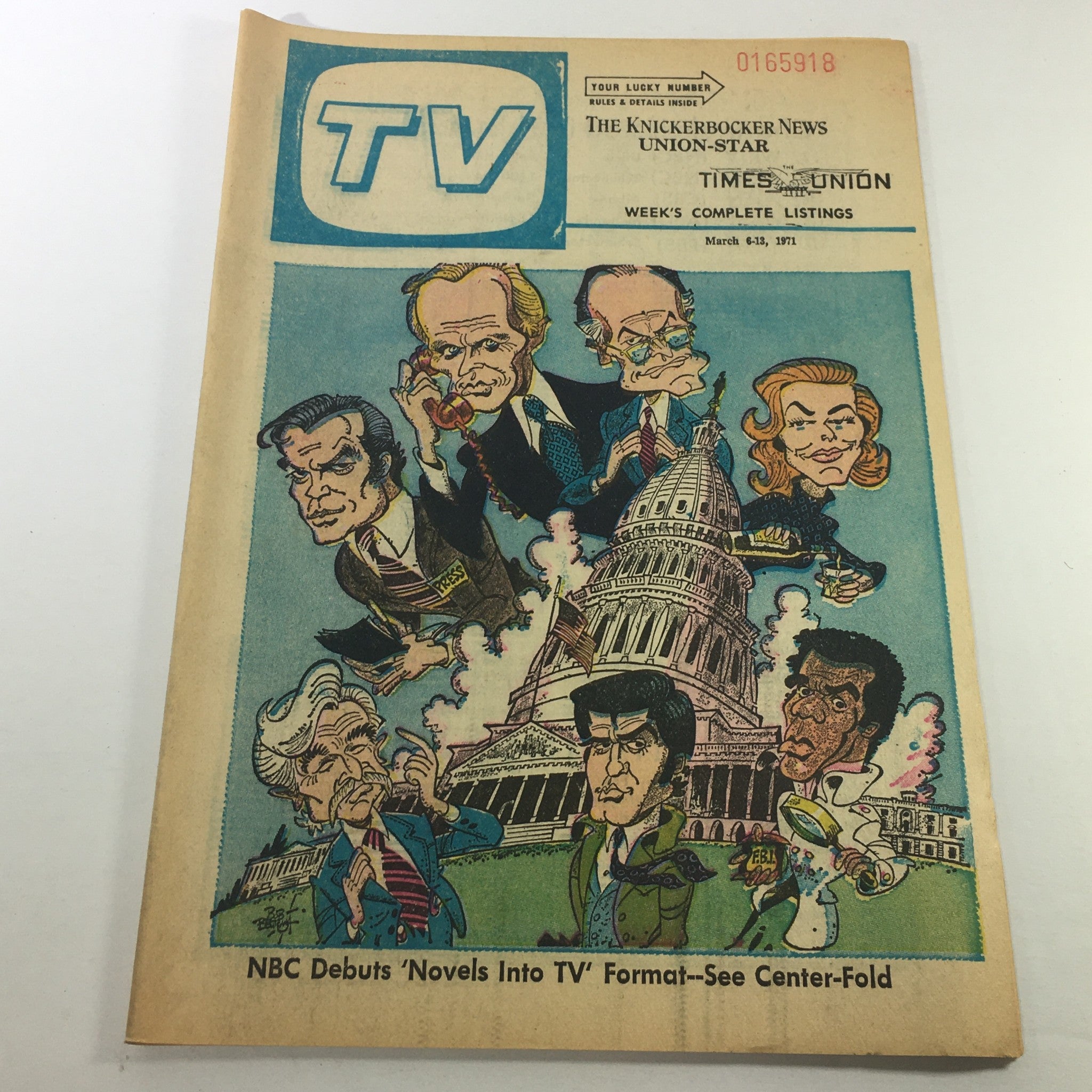 VTG TV Week's Complete TV Listings March 6-13 1971 - Novels Into TV