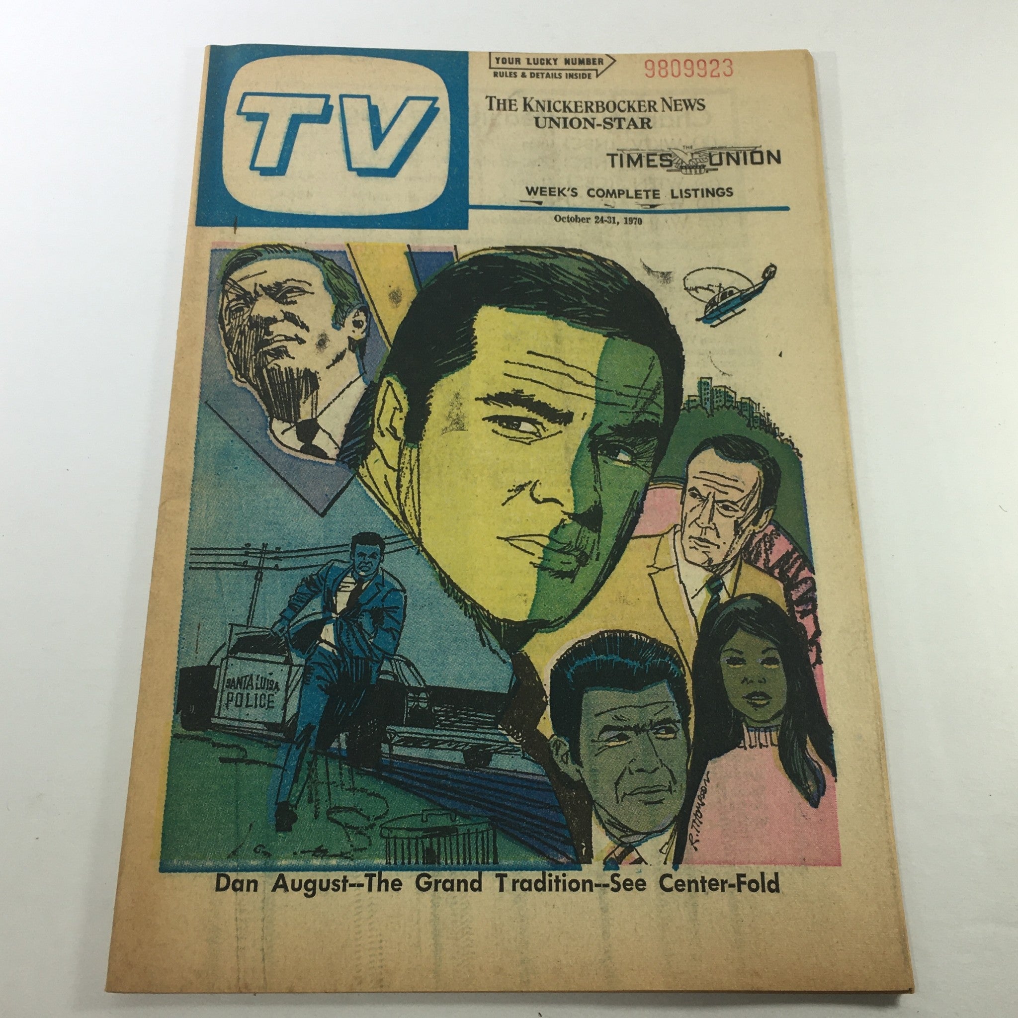 VTG TV Week's Complete TV Listings October 24-31 1970 - Dan August Tradition