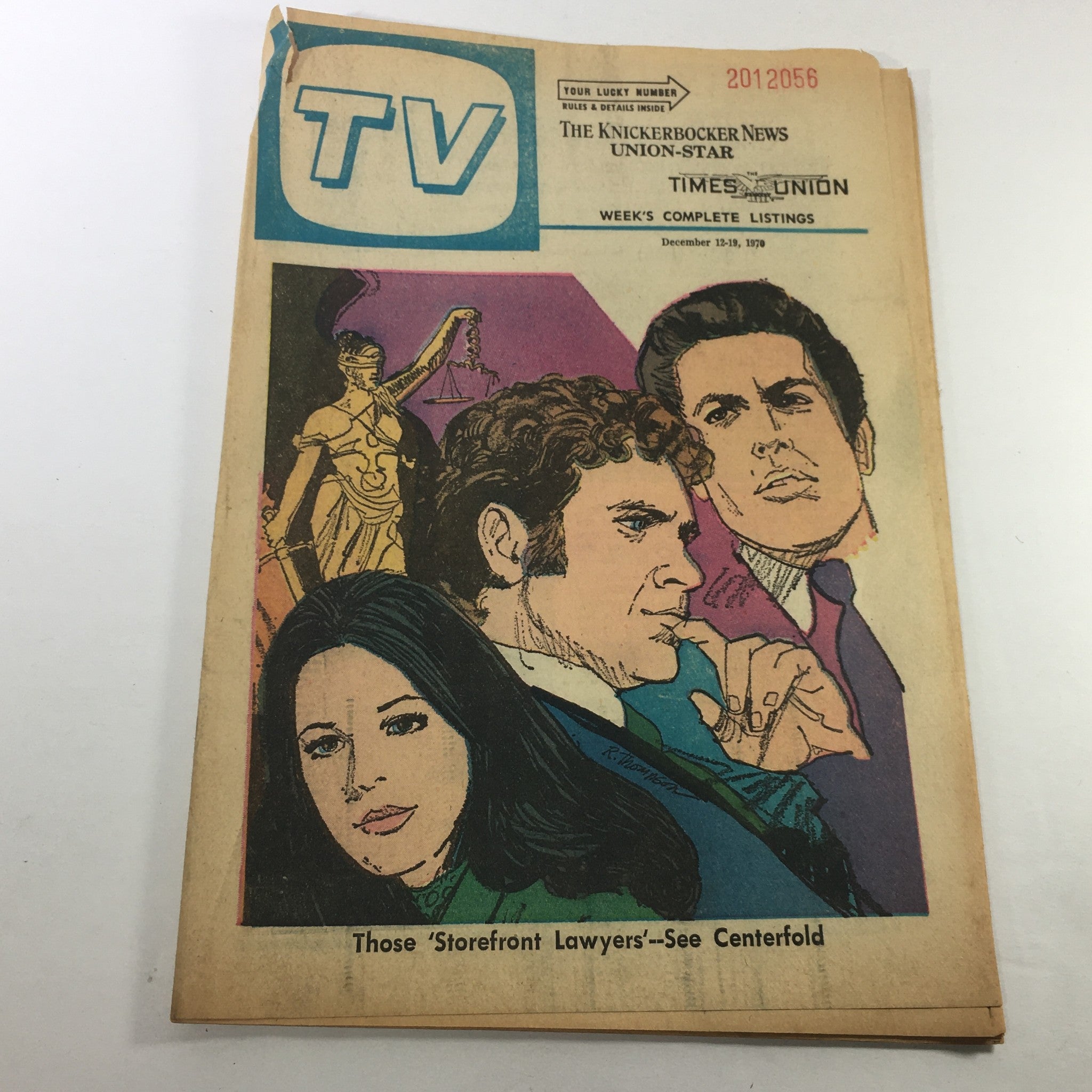 VTG TV Week's Complete TV Listings December 12-19 1970 - Storefront Lawyers