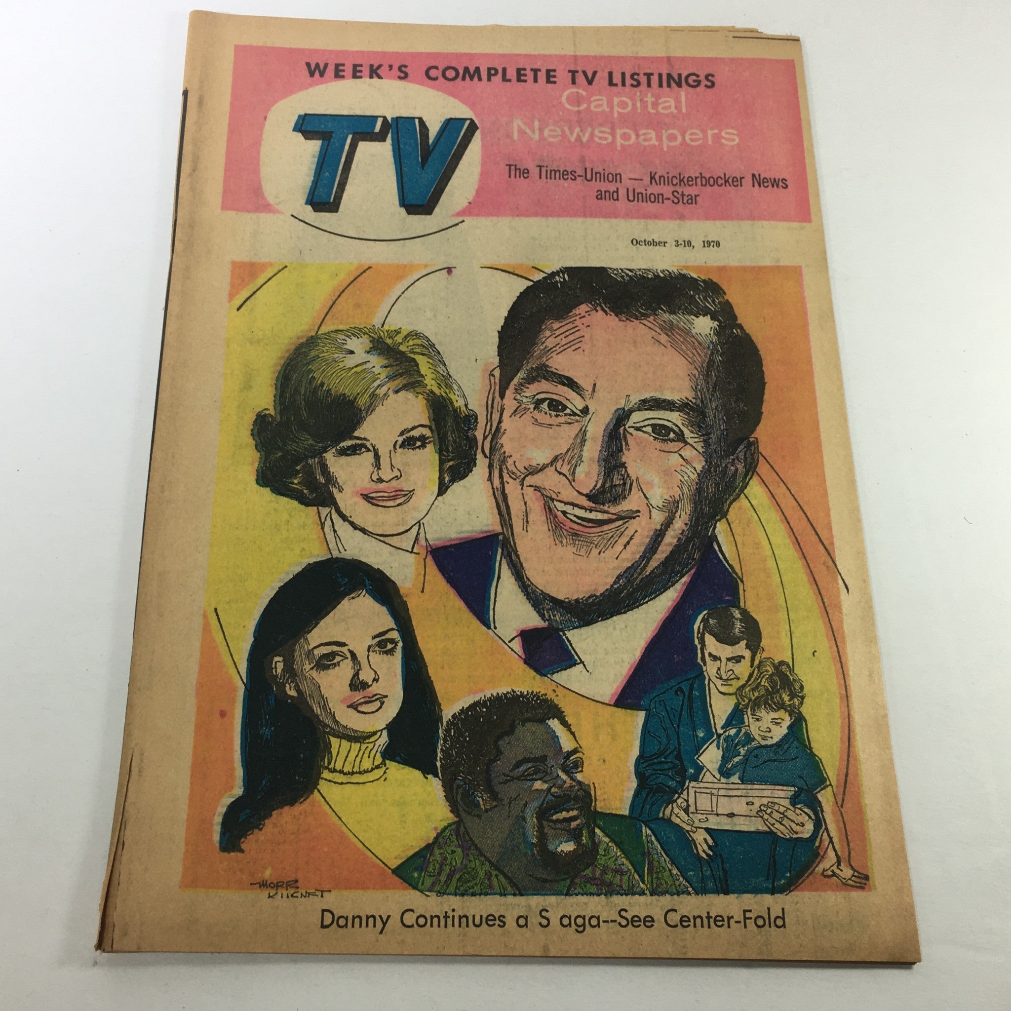 VTG TV Week's Complete TV Listings October 3-10 1970 - Danny Continues A Saga