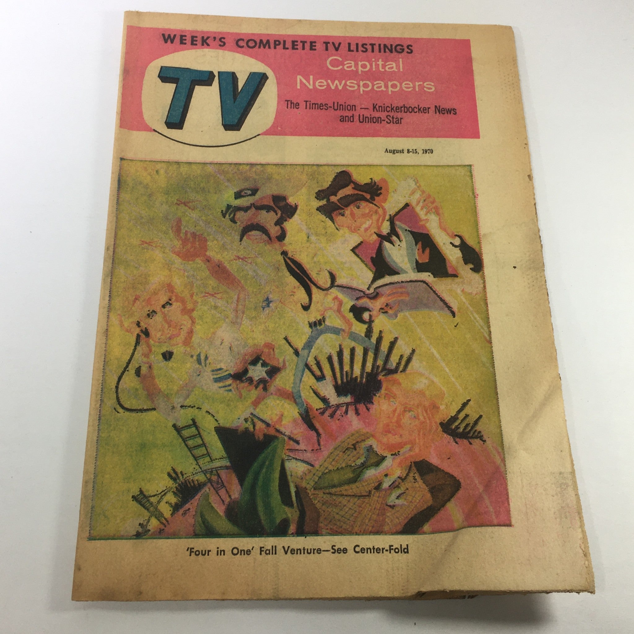 VTG TV Week's Complete TV Listings August 8-15 1970 - 'Four in One' Fall Venture