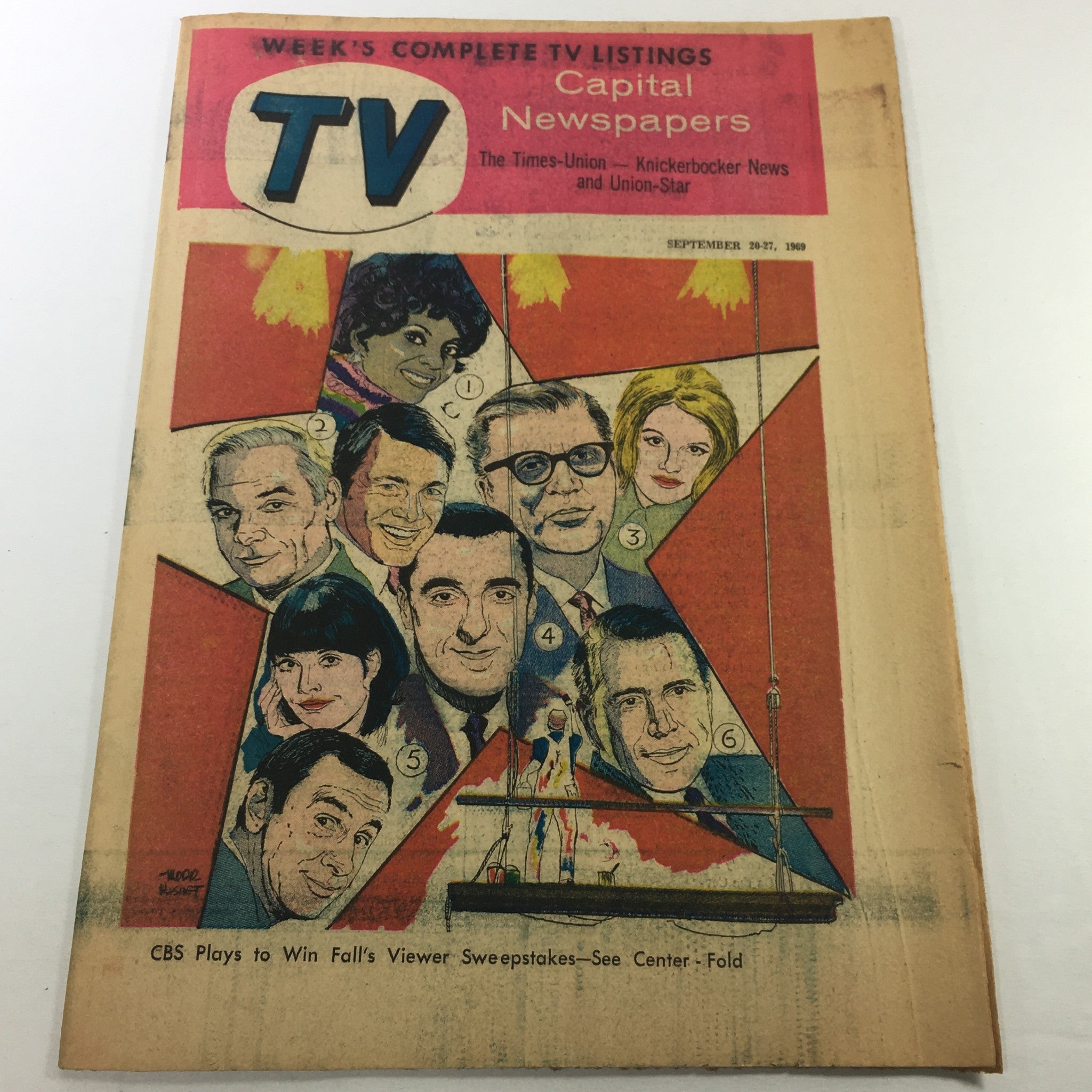 VTG TV Week's Complete TV Listings September 20-27 1969 - Win Fall's Sweepstakes