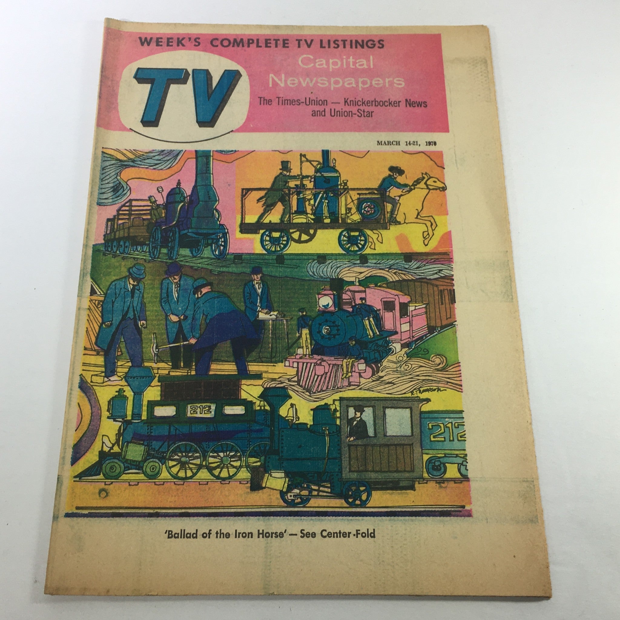 VTG TV Week's Complete TV Listings March 14-21 1970 - Ballad of the Iron House