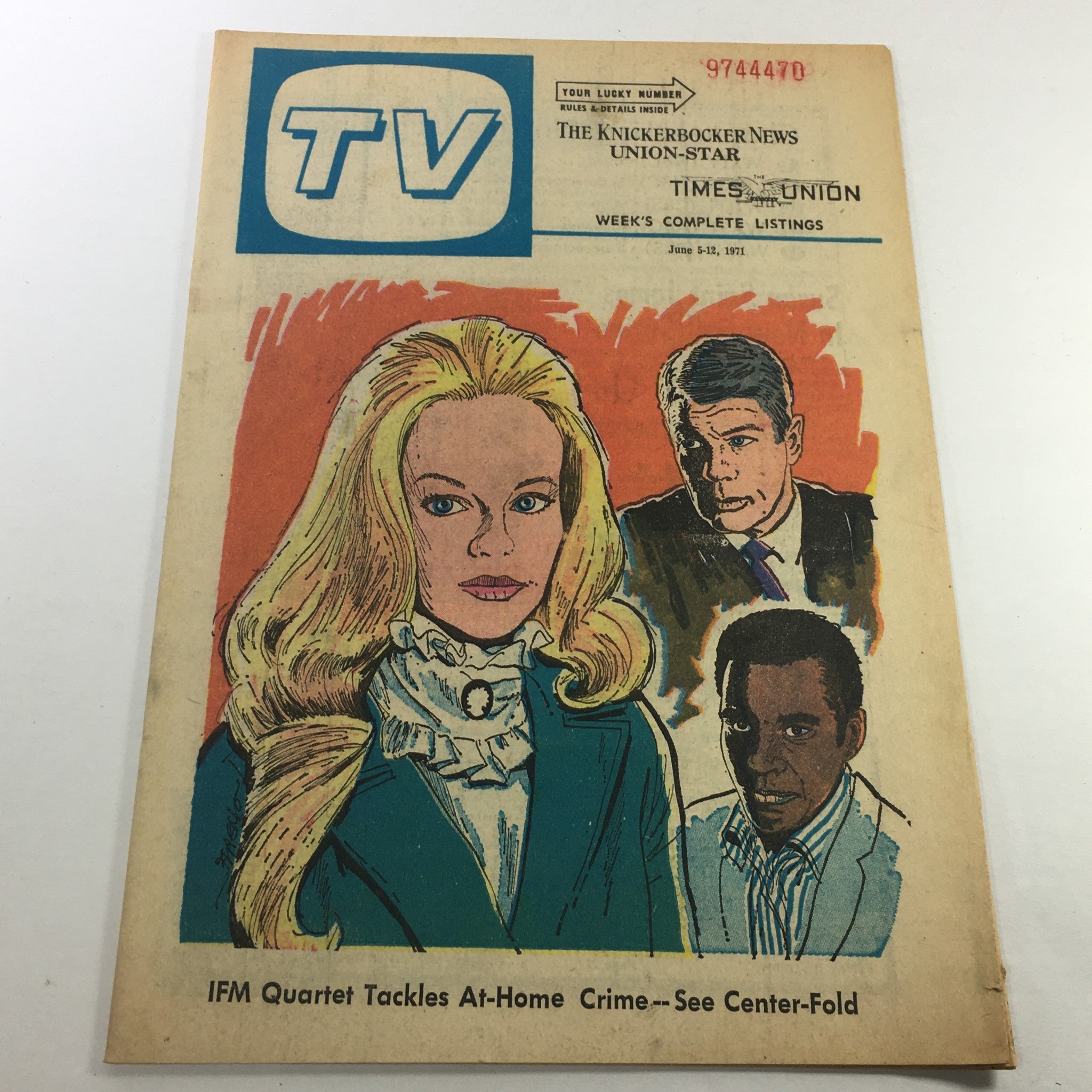 VTG TV Week's Complete TV Listings June 5-12 1971 - IFM Quartet Tackles At Home