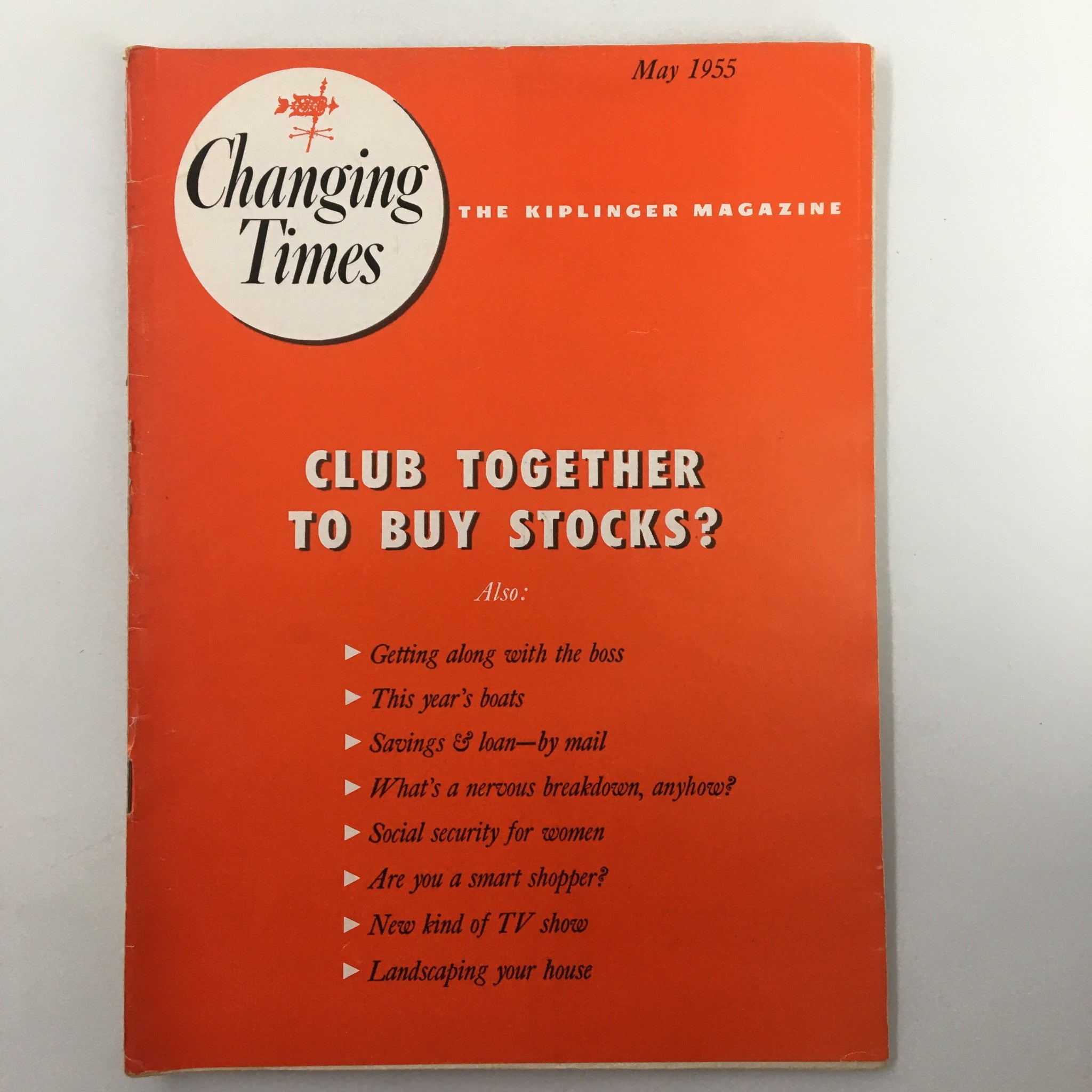 VTG Changing Times Magazine May 1955 Club Together To Buy Stocks?