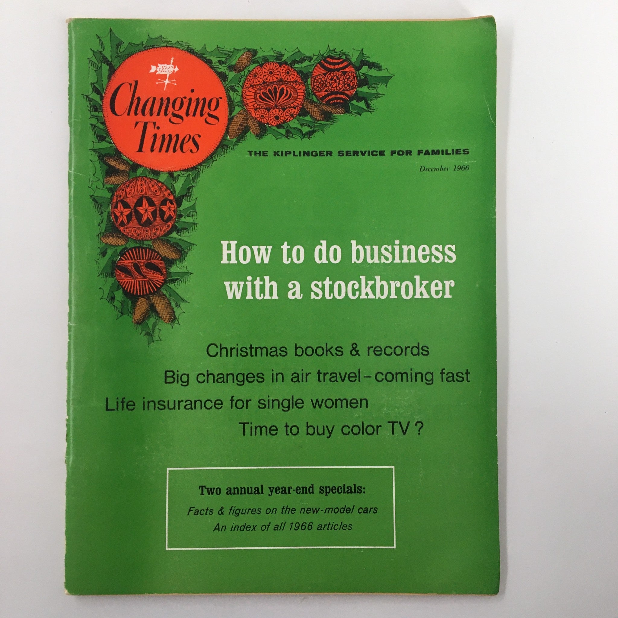 VTG Changing Times Magazine December 1966 How To Do Business with a Stockbroker