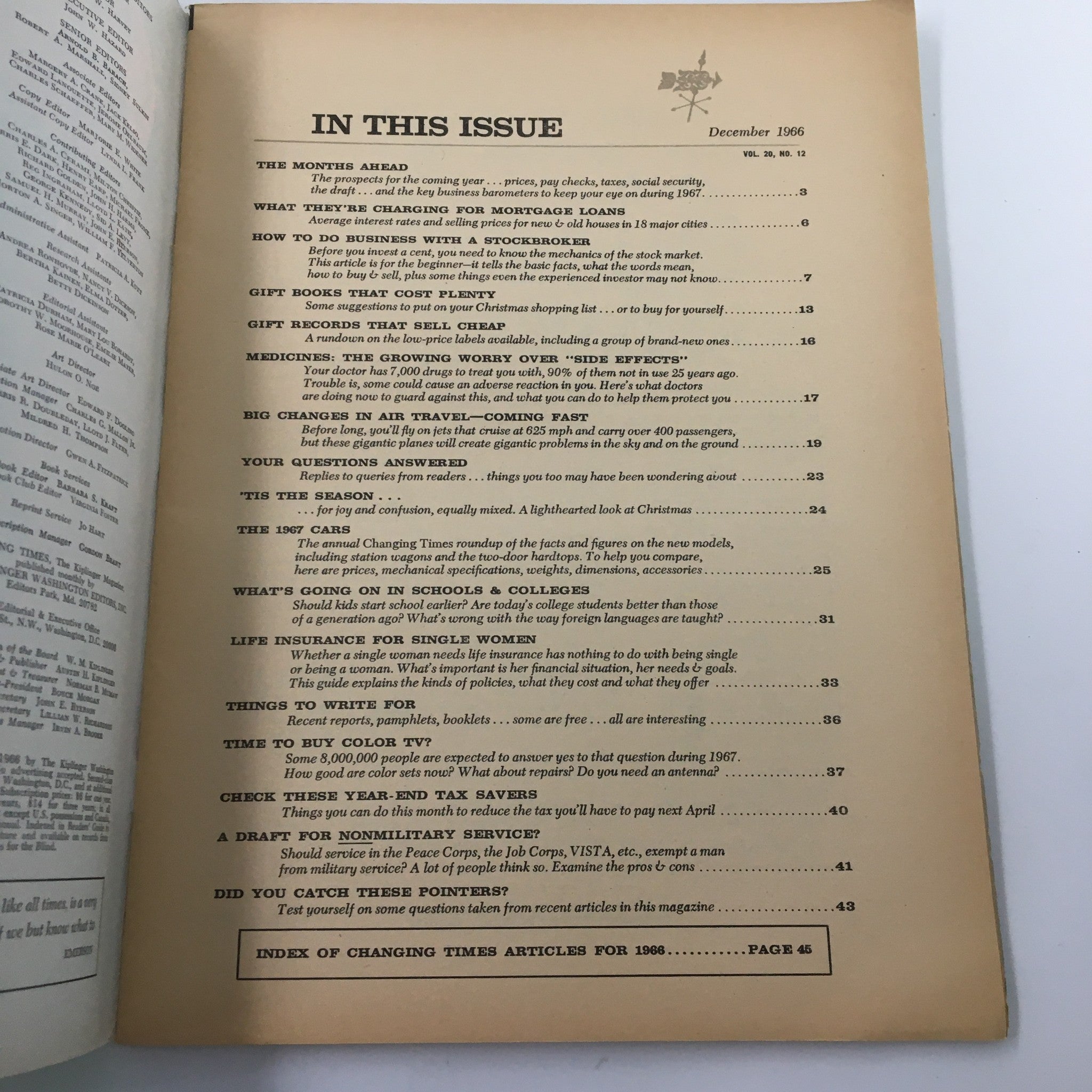 VTG Changing Times Magazine December 1966 How To Do Business with a Stockbroker