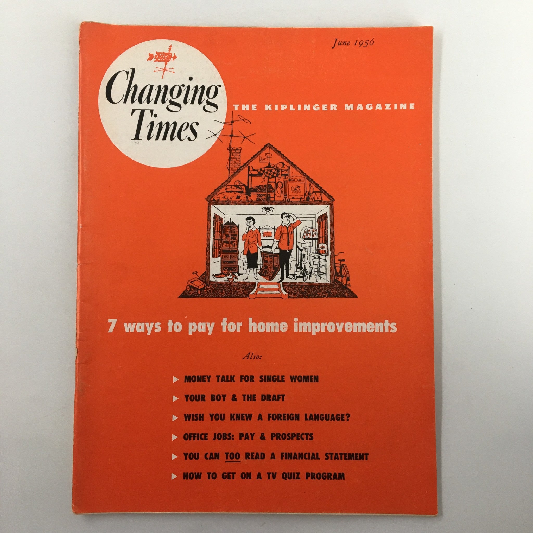 VTG Changing Times Magazine June 1956 The 7 Ways To Pay For Home Improvements