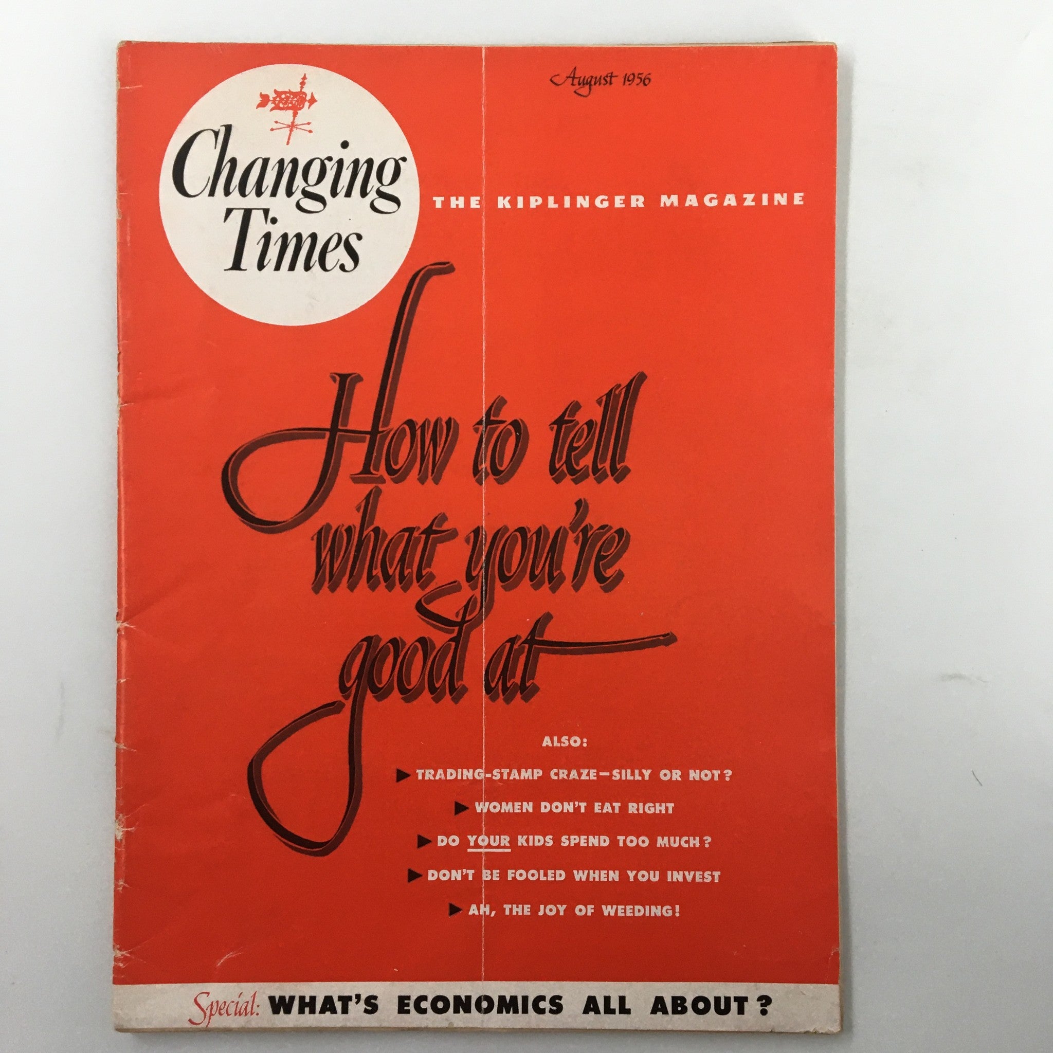 VTG Changing Times Magazine August 1956 How To Tell What You're Good At