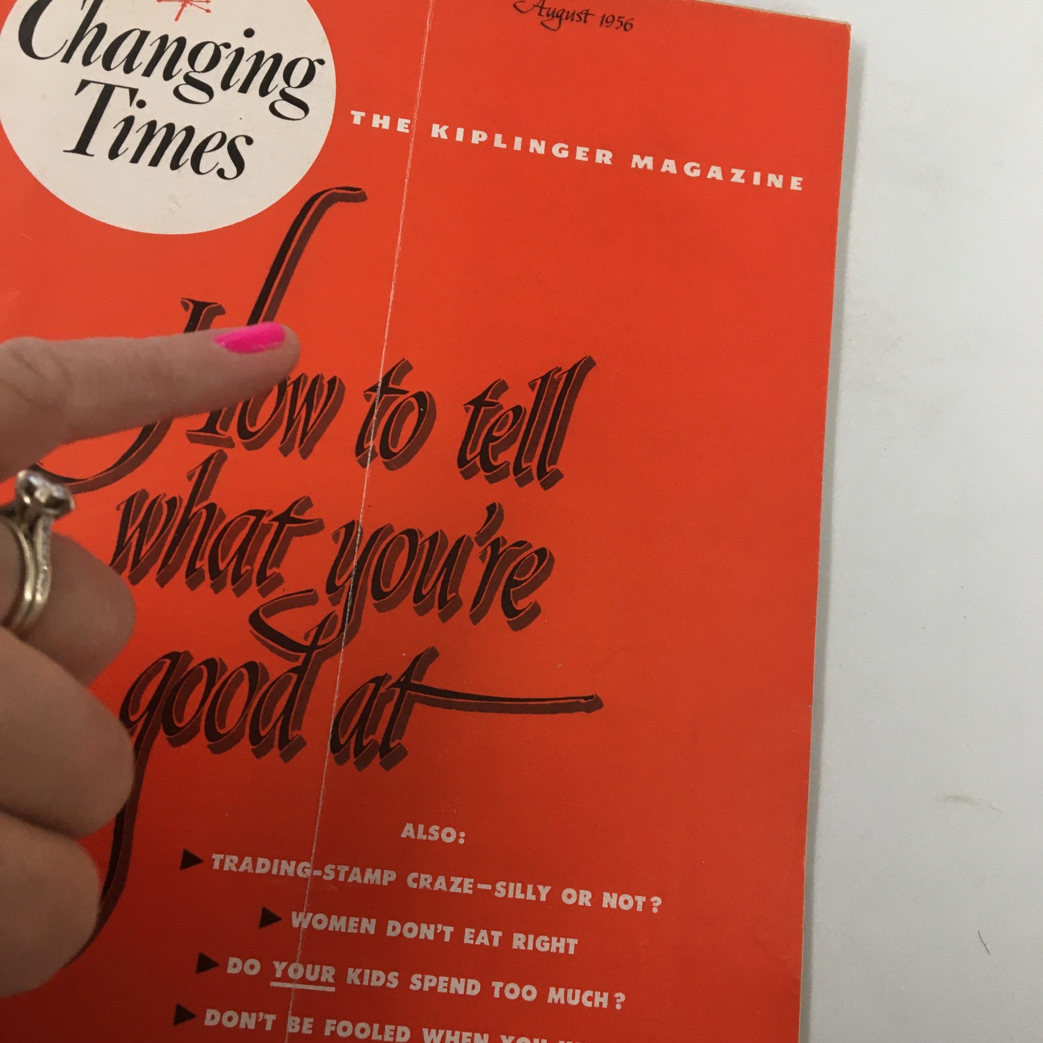 VTG Changing Times Magazine August 1956 How To Tell What You're Good At