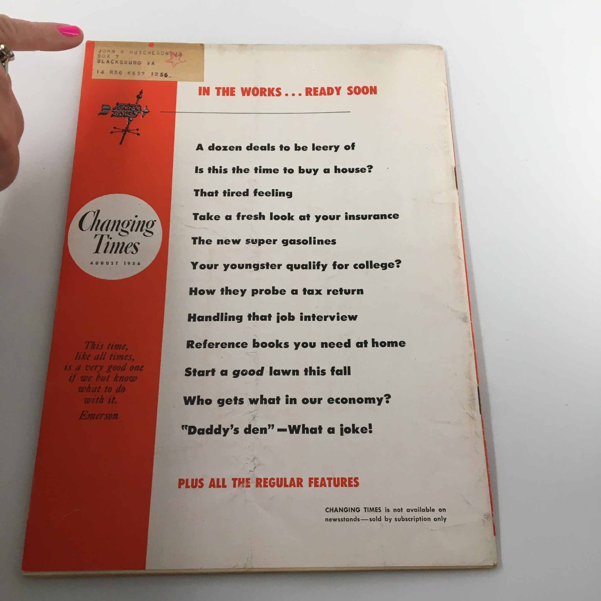 VTG Changing Times Magazine August 1956 How To Tell What You're Good At