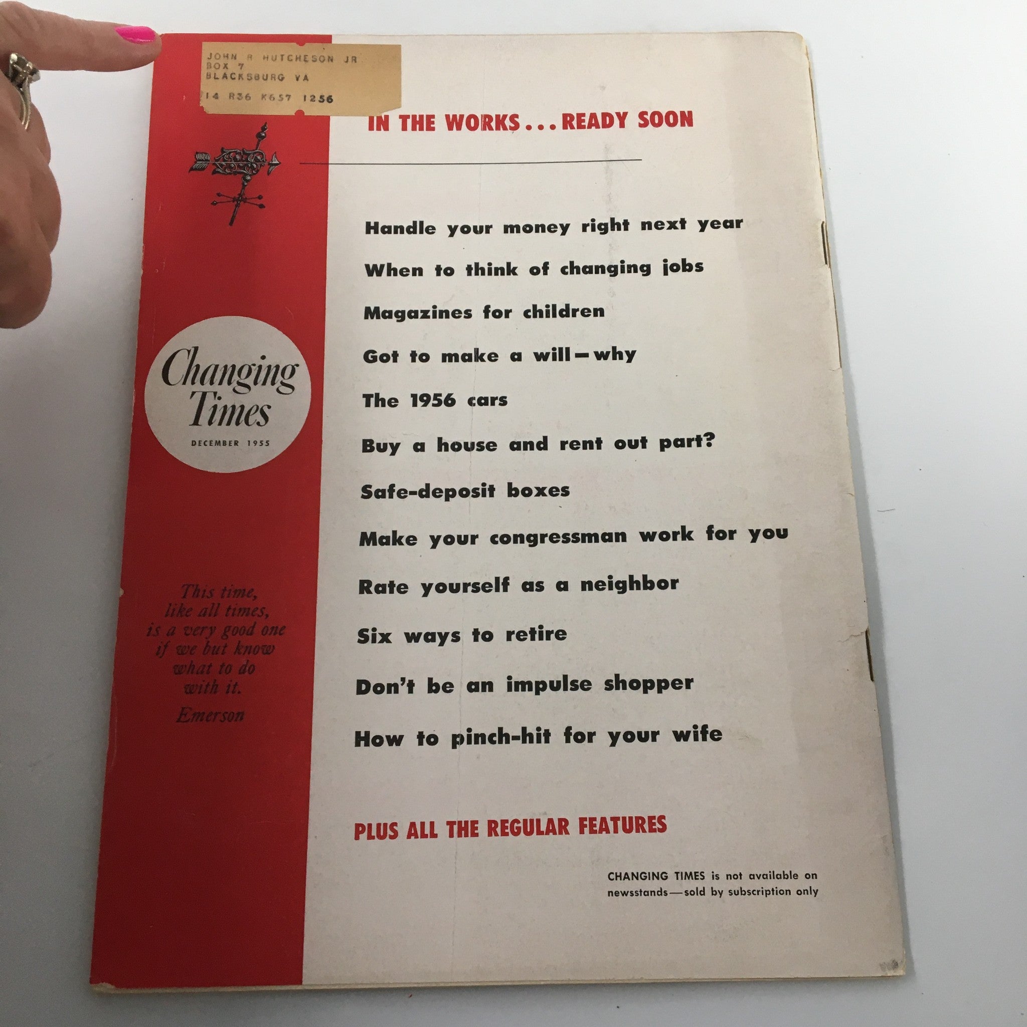 VTG Changing Times Magazine December 1955 So You Want To Open A Hardware Store