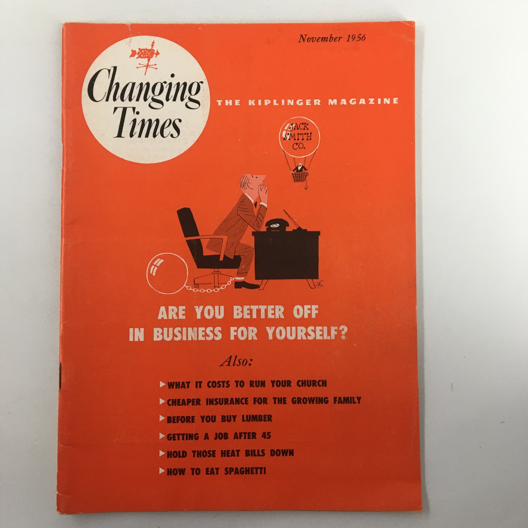 VTG Changing Times Magazine November 1956 What It Costs To Run Your Church