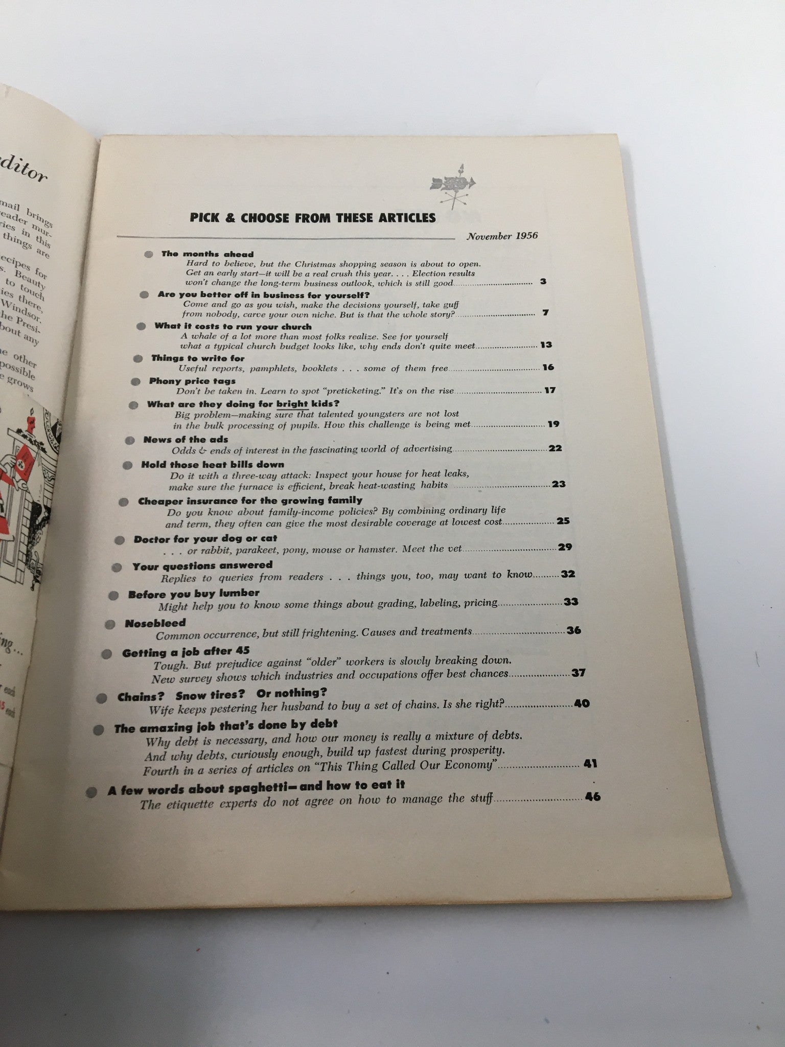 VTG Changing Times Magazine November 1956 What It Costs To Run Your Church