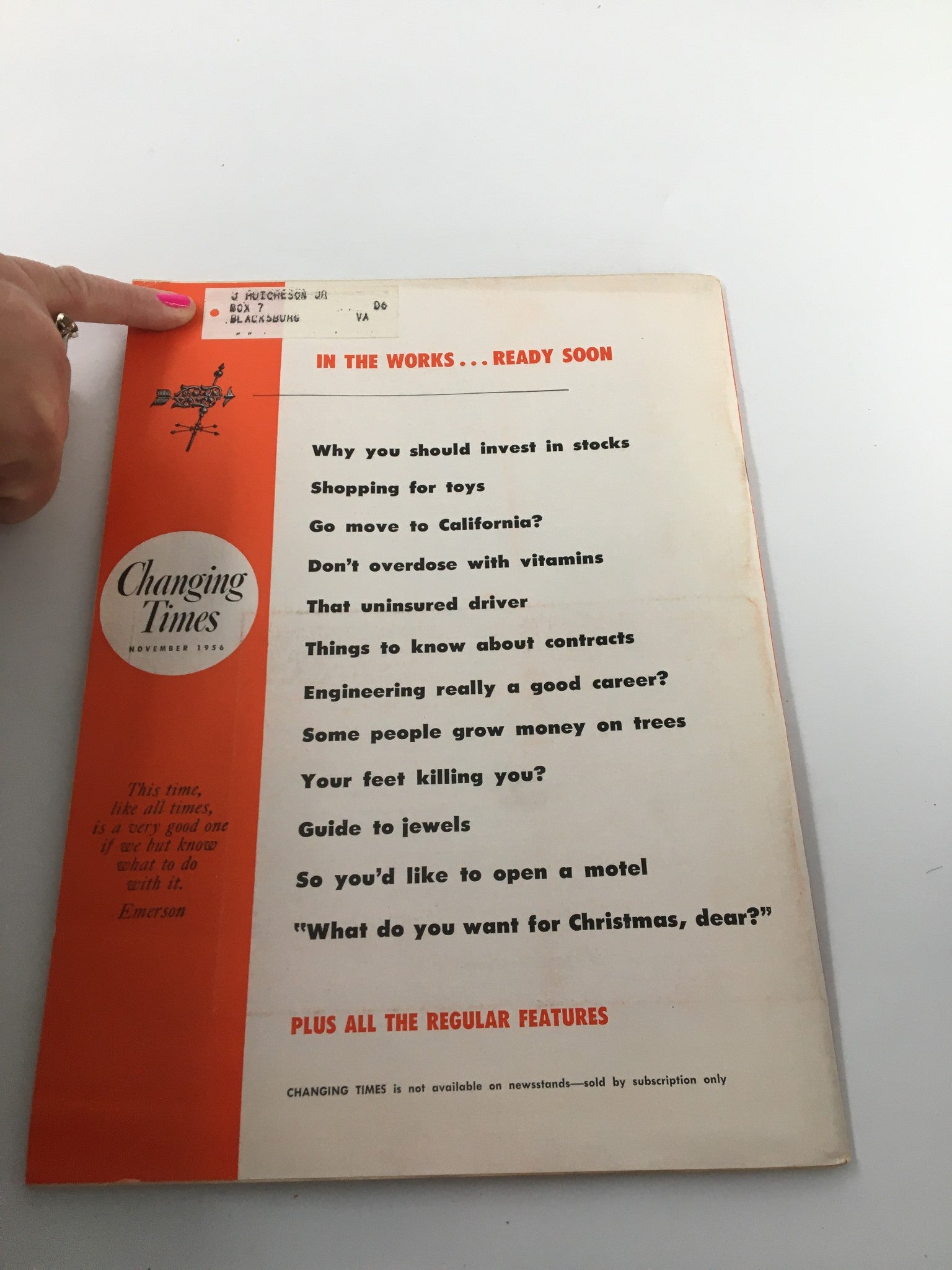 VTG Changing Times Magazine November 1956 What It Costs To Run Your Church