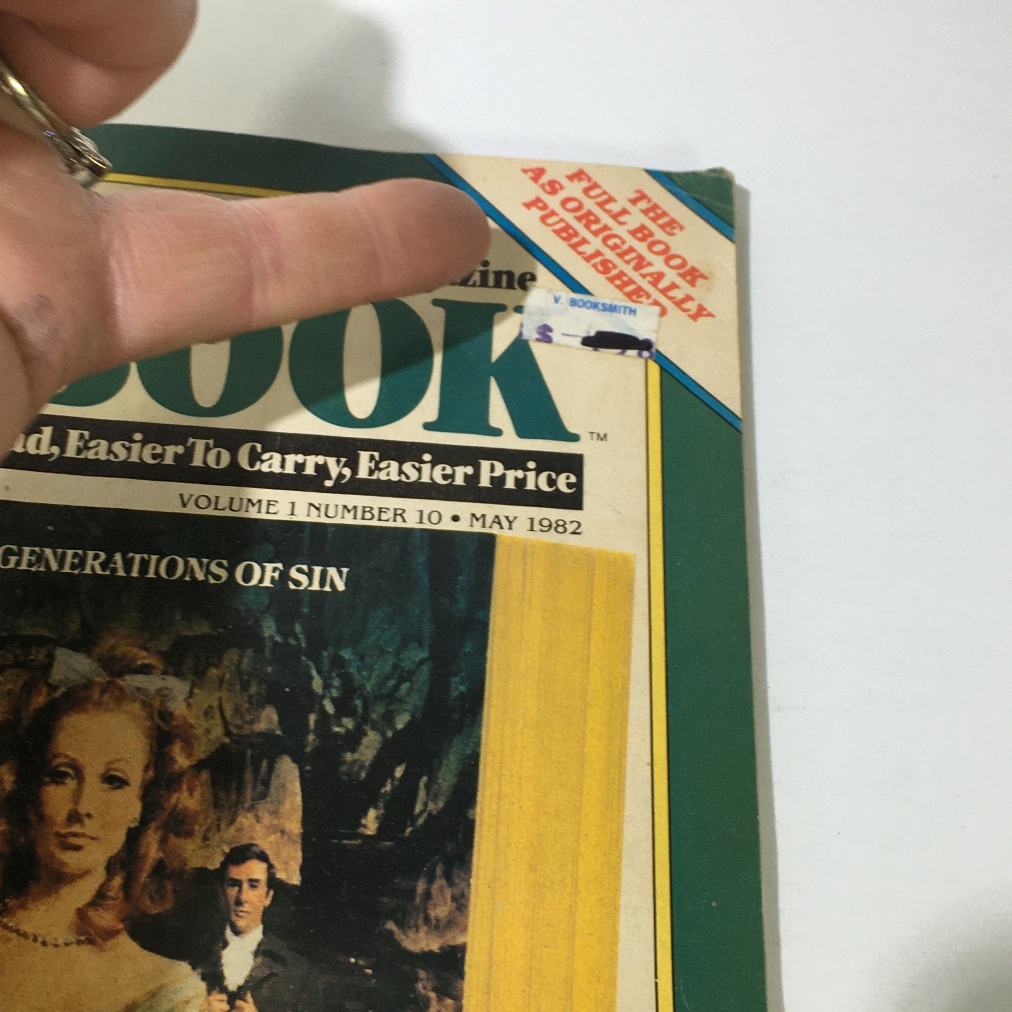 Close-up view of the VTG Maga-Book Magazine May 1980 Vol. 1 #10 cover, highlighting the tagline about the Bayou and a price sticker indicating only $1.95.