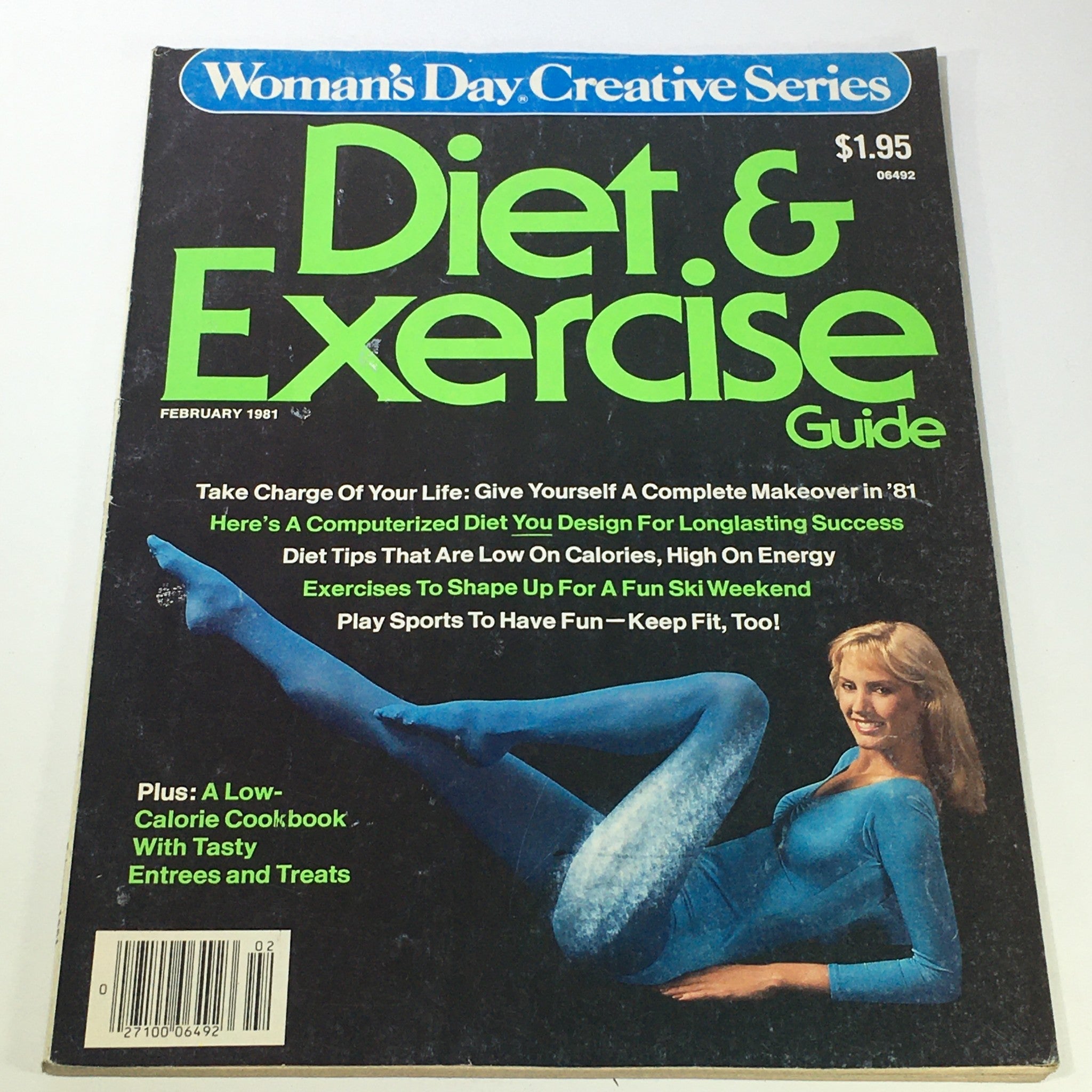 VTG Woman's Day Magazine February 1981 - Low-Calorie Cookbook / Newsstand