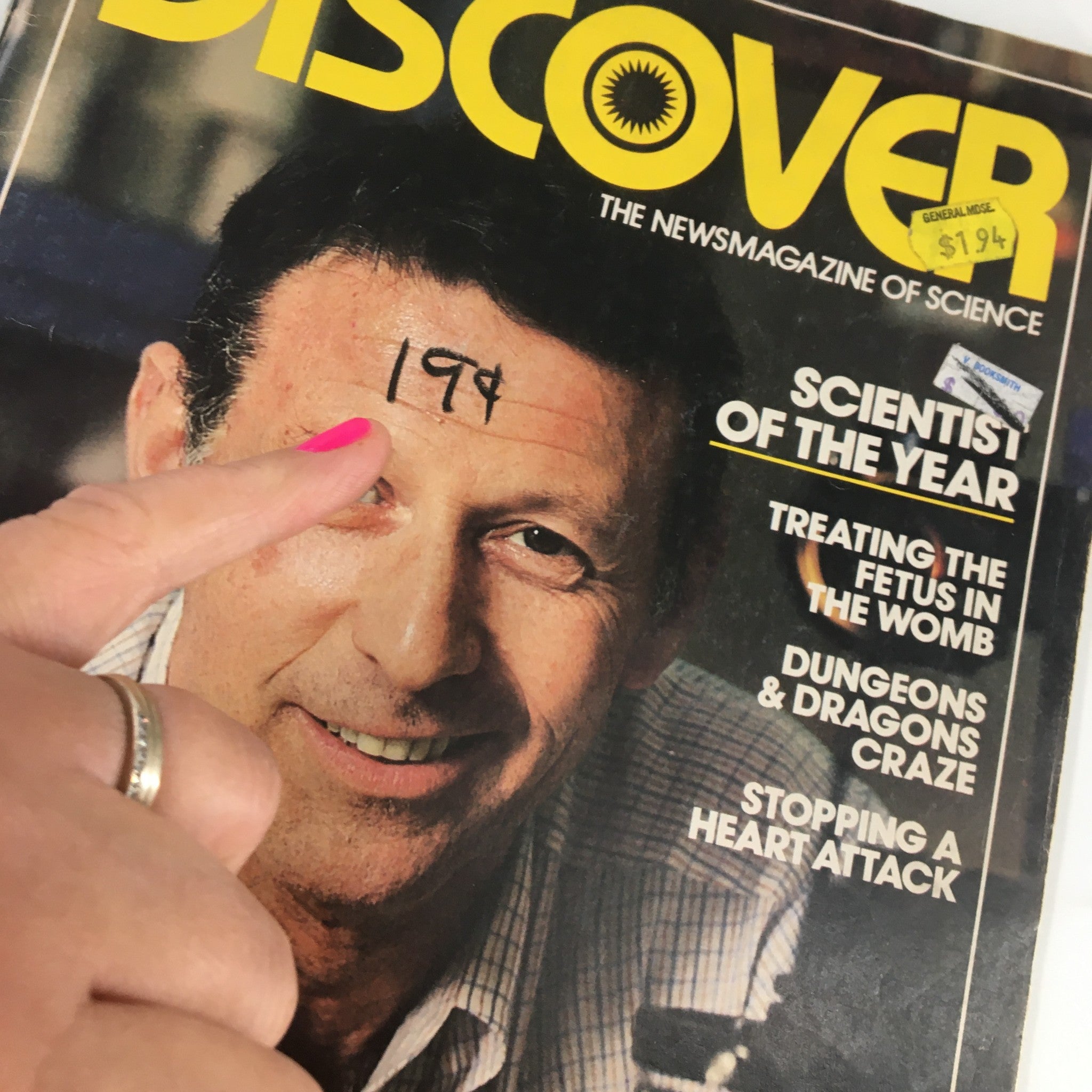 VTG Discover Magazine January 1981 Scientist Biochemist Paul Berg No Label