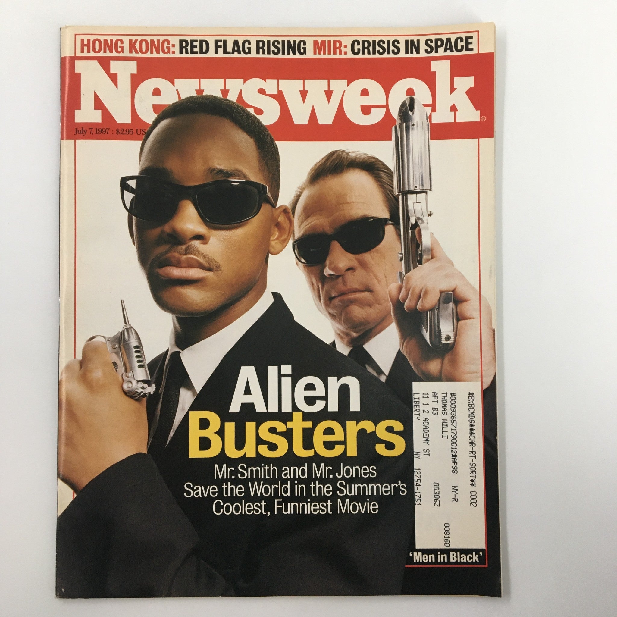 Newsweek Magazine July 7 1997 Will Smith and Tommy Lee Jones Alien Busters