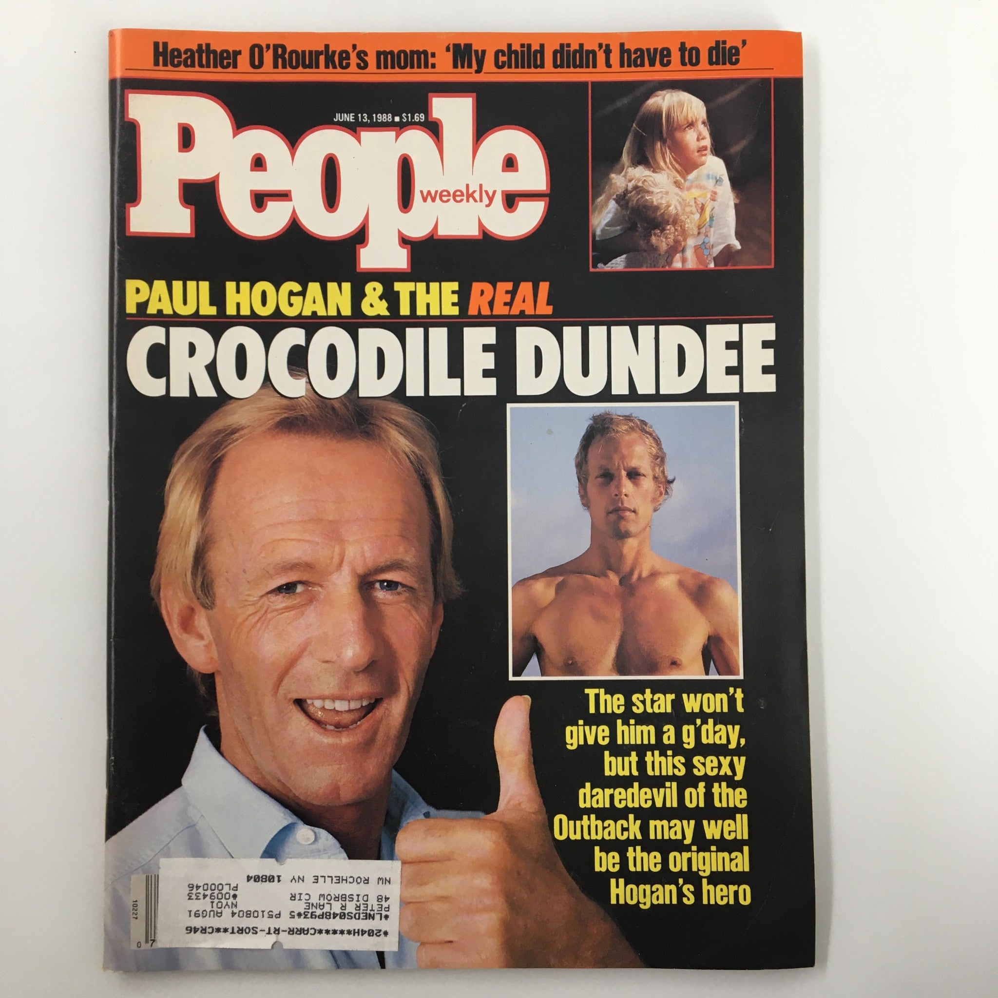 People Weekly Magazine June 13 1988 Paul Hogan & The Real Crocodile Dundee