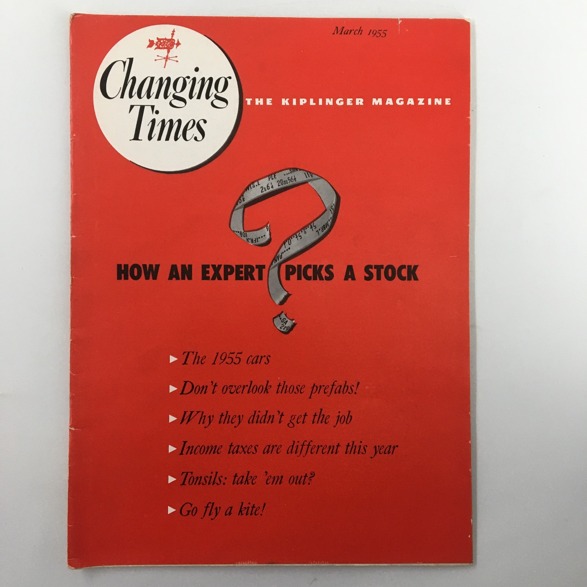 VTG Changing Times Magazine March 1955 How An Expert Picks A Stock