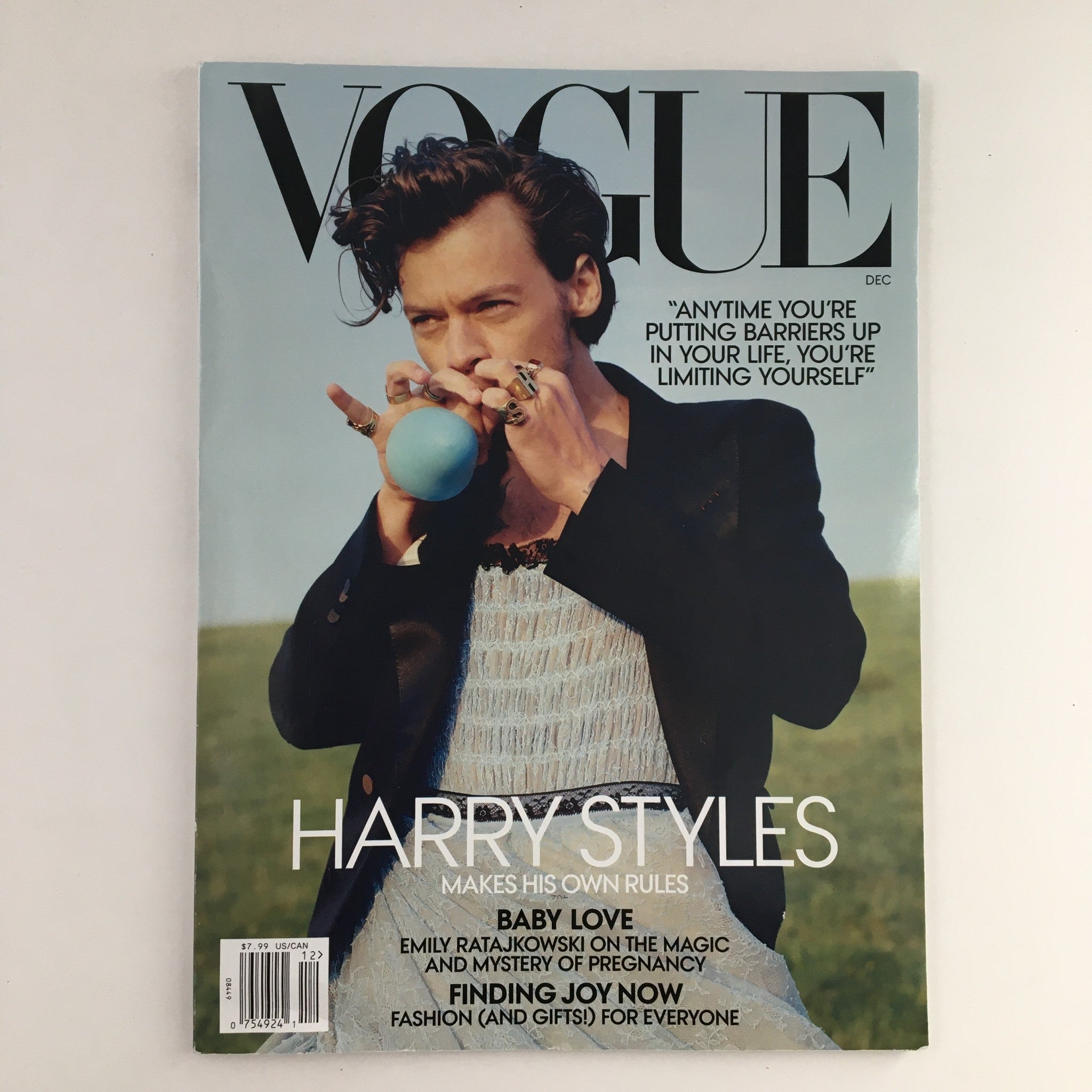 Vogue Magazine December 2020 Singer Harry Styles Makes His Own Rules, No Label