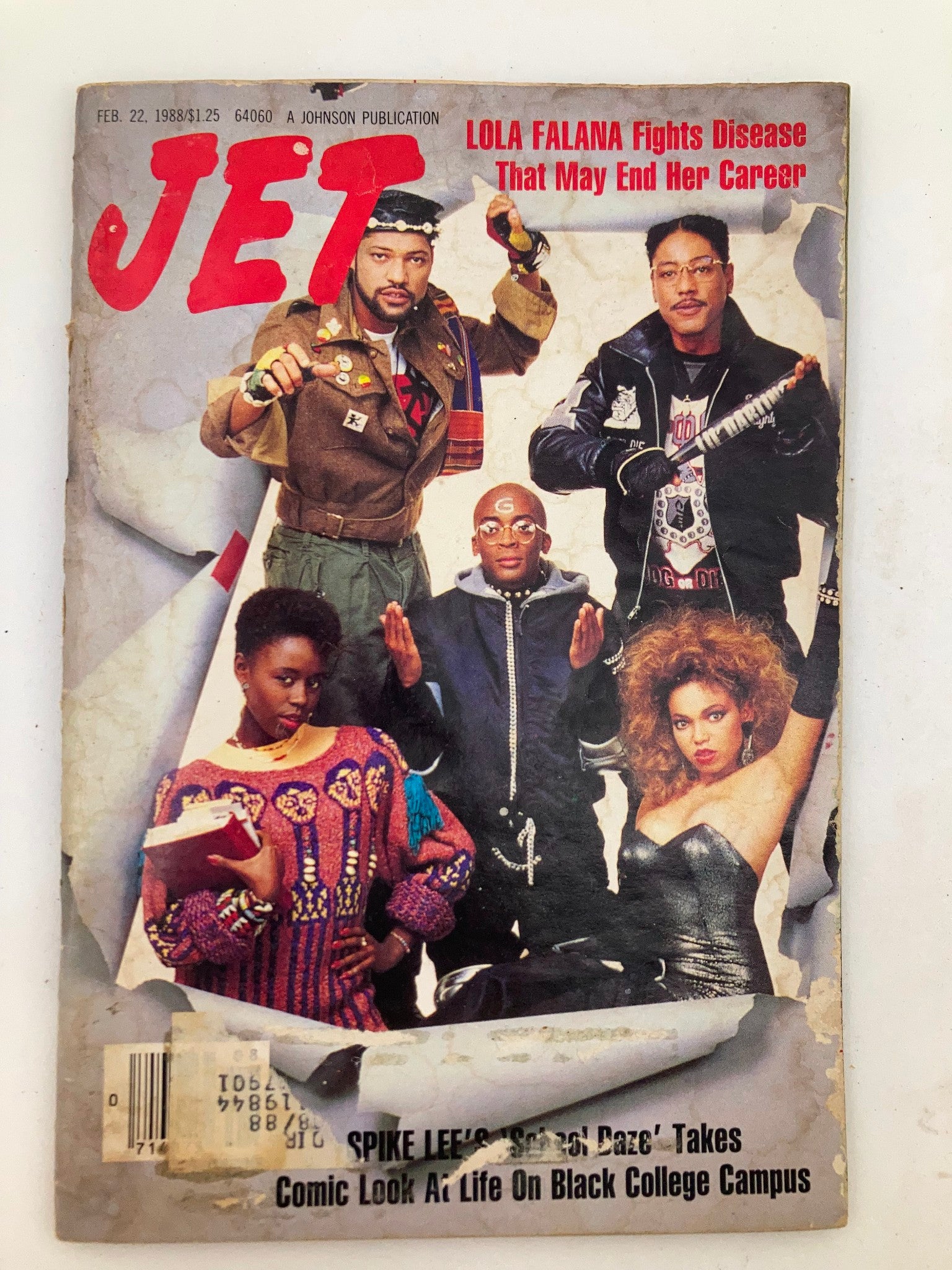 VTG Jet Magazine February 22 1988 Vol 73 #21 Lola Falana and Spike Lee