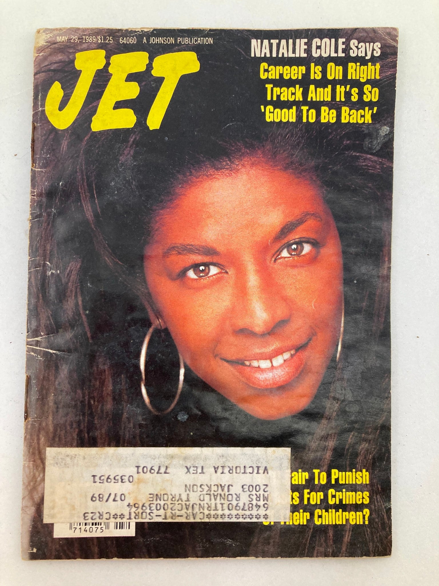 VTG Jet Magazine May 29 1989 Vol 76 #8 Natalie Cole Says 'Good To Be Back'