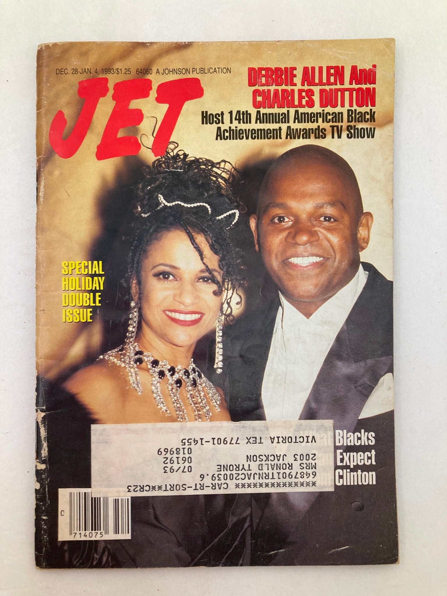 VTG Jet Magazine December 28 1992 Vol 83 #10 Debbie Allen and Charles Dutton