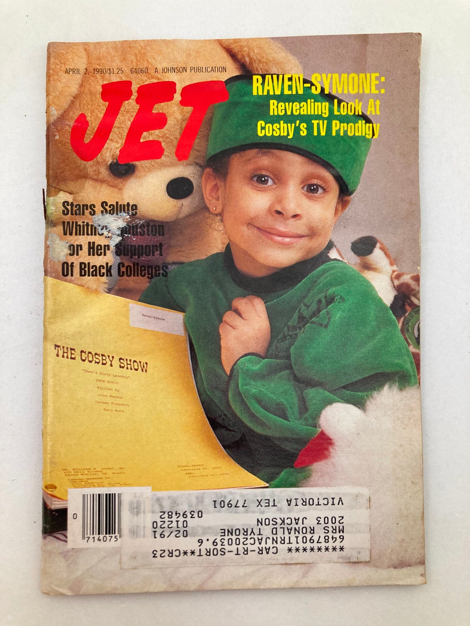 VTG Jet Magazine April 2 1990 Vol 77 #25 Raven-Symoné at Cosby's TV Prodigy