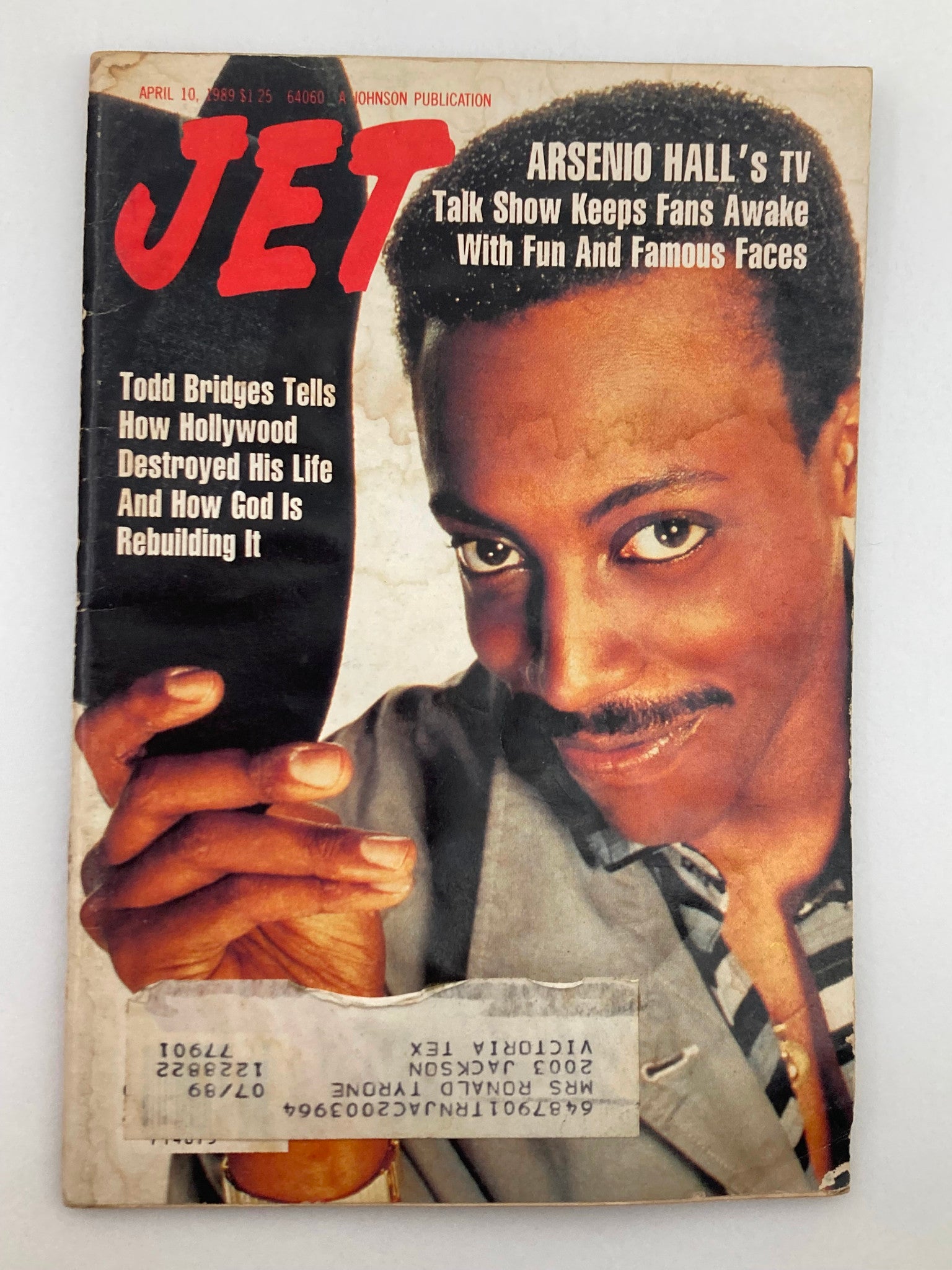 VTG Jet Magazine April 10 1989 Vol 76 #1 Arsenio Hall and Todd Bridges