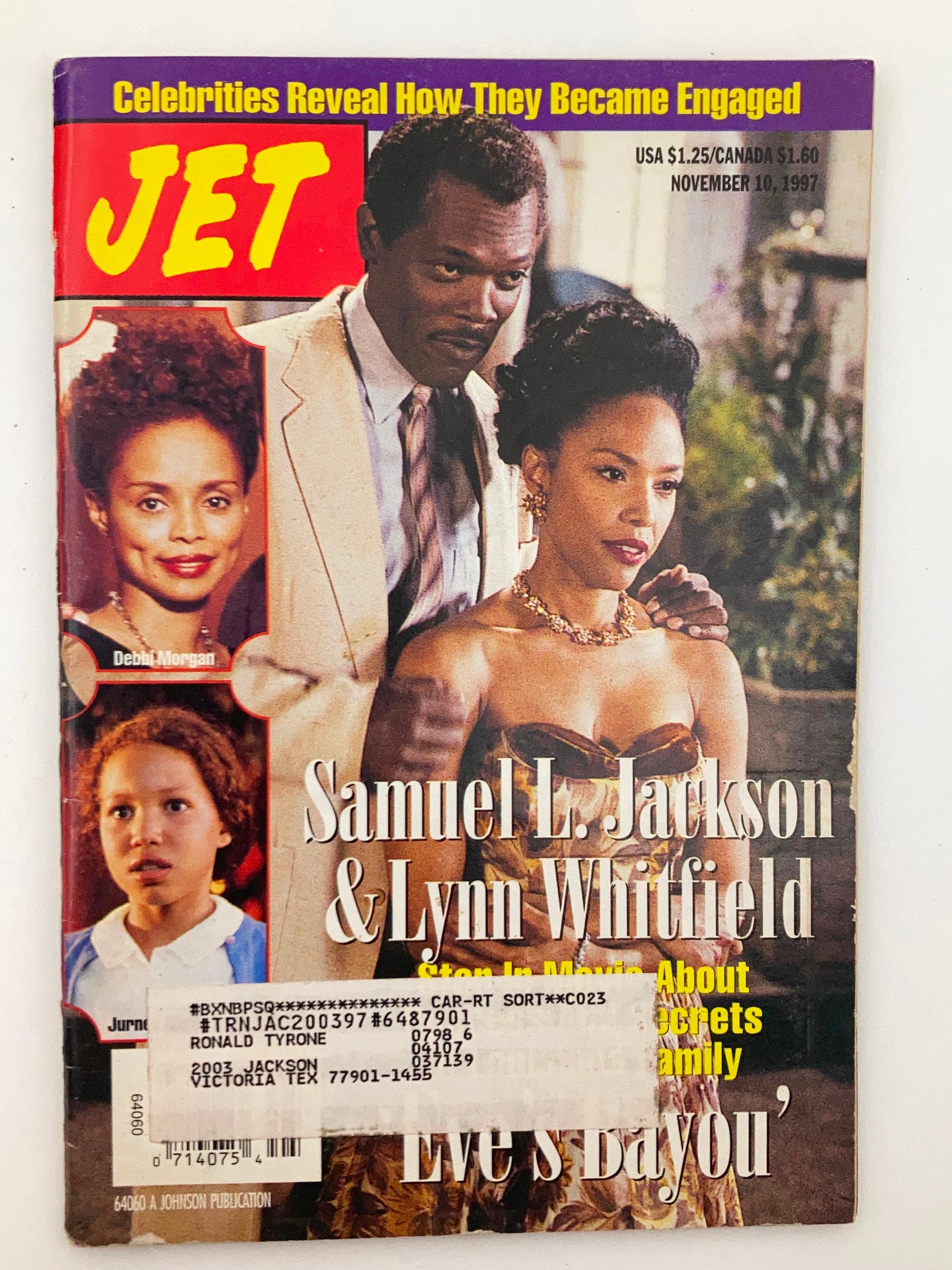 VTG Jet Magazine November 10 1997 Vol 92 #25 Samuel L. Jackson & Lynn Whitfield