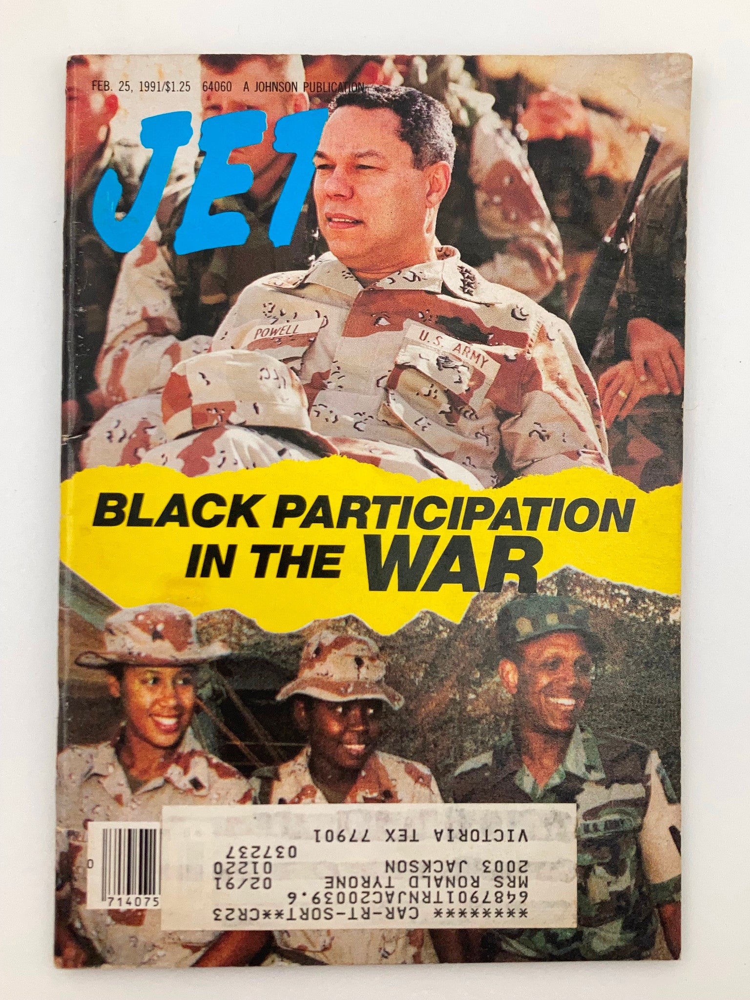 Jet Magazine February 25 1991 Vol 79 #19 Black Participation in the War