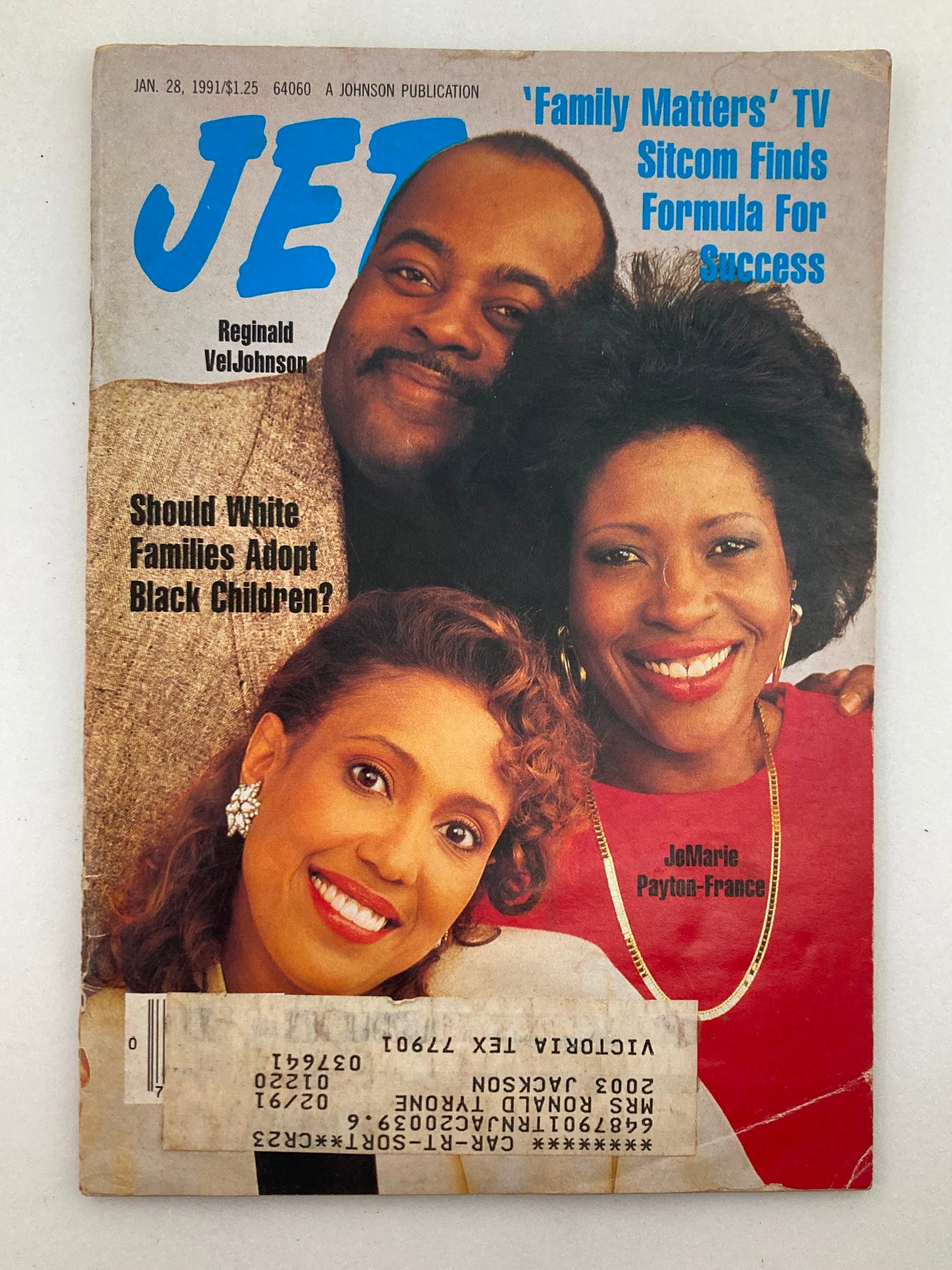 Jet Magazine January 28 1991 Reginald VelJohnson, JoMarie Payton-France