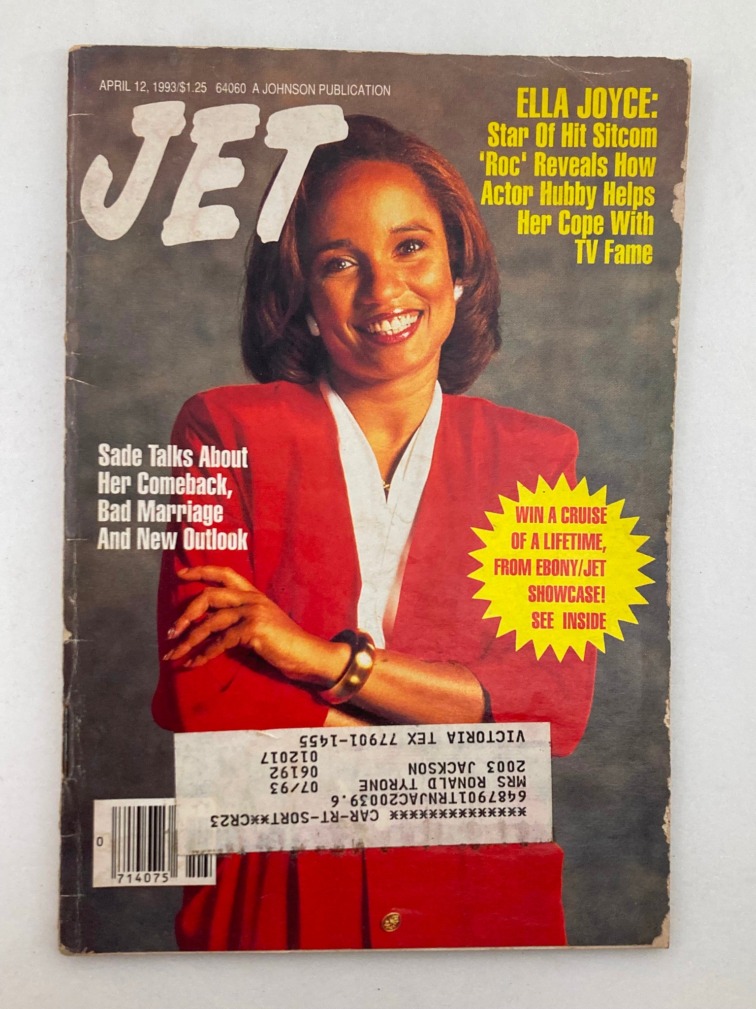 Jet Magazine April 12 1993 Vol 83 #24 Ella Joyce Star of Hit Sitcom "Roc"